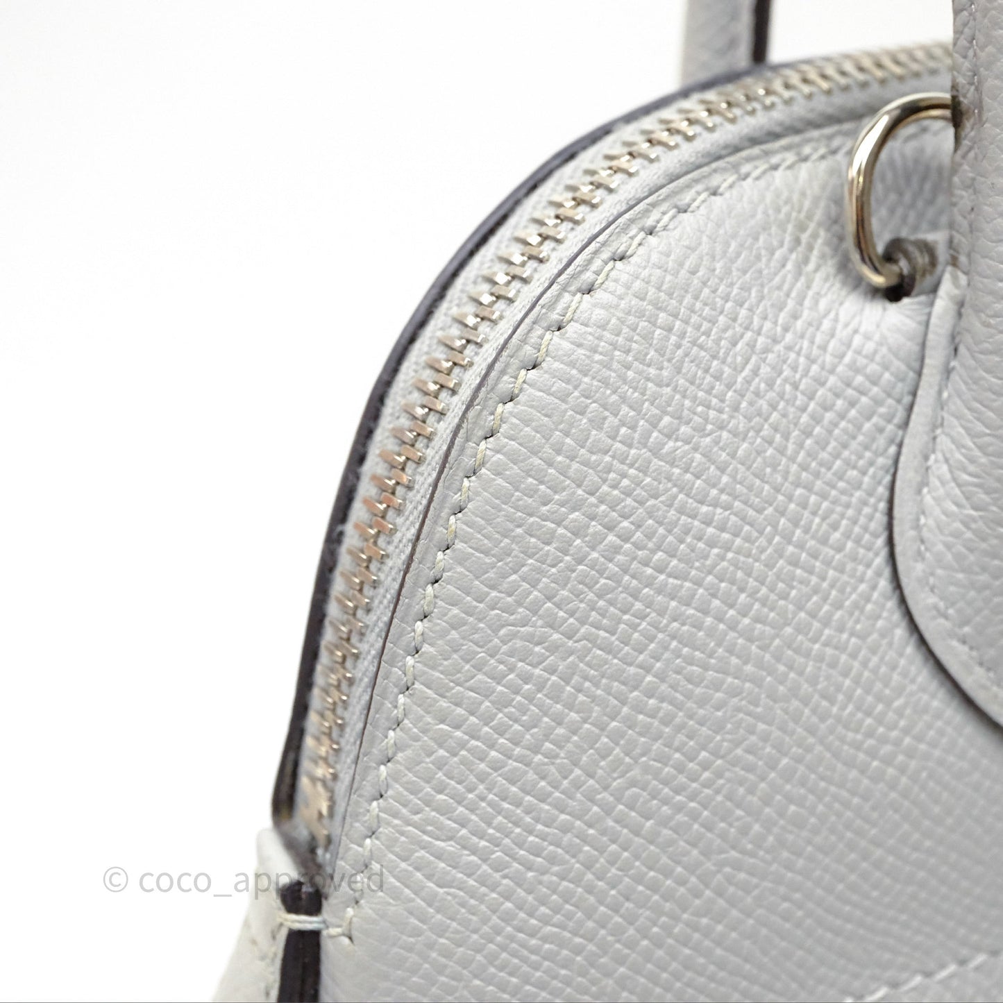Hermès Bolide 27 Bleu Glacier 8U Epsom Palladium Hardware