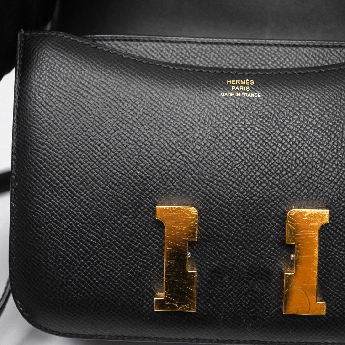 Hermès Constance Mini 18cm Black Epsom Gold Hardware