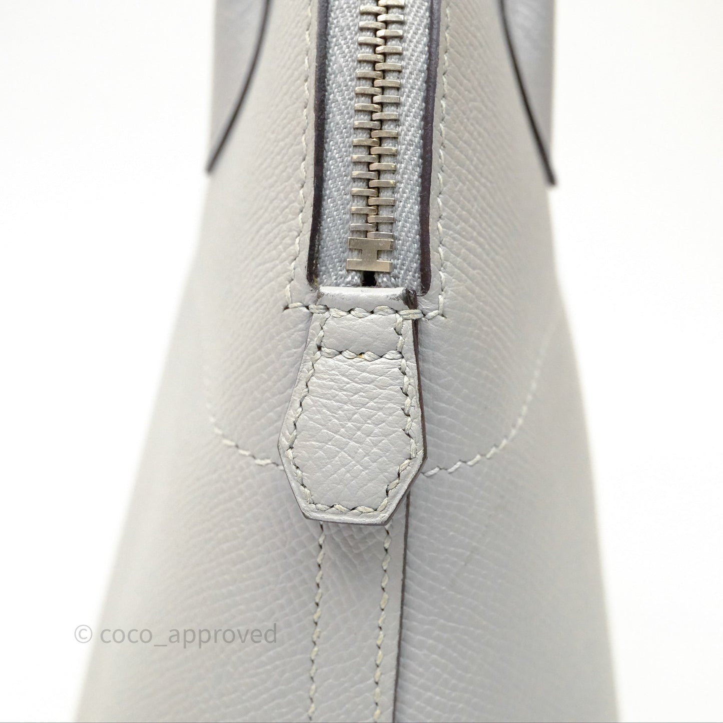 Hermès Bolide 27 Bleu Glacier 8U Epsom Palladium Hardware