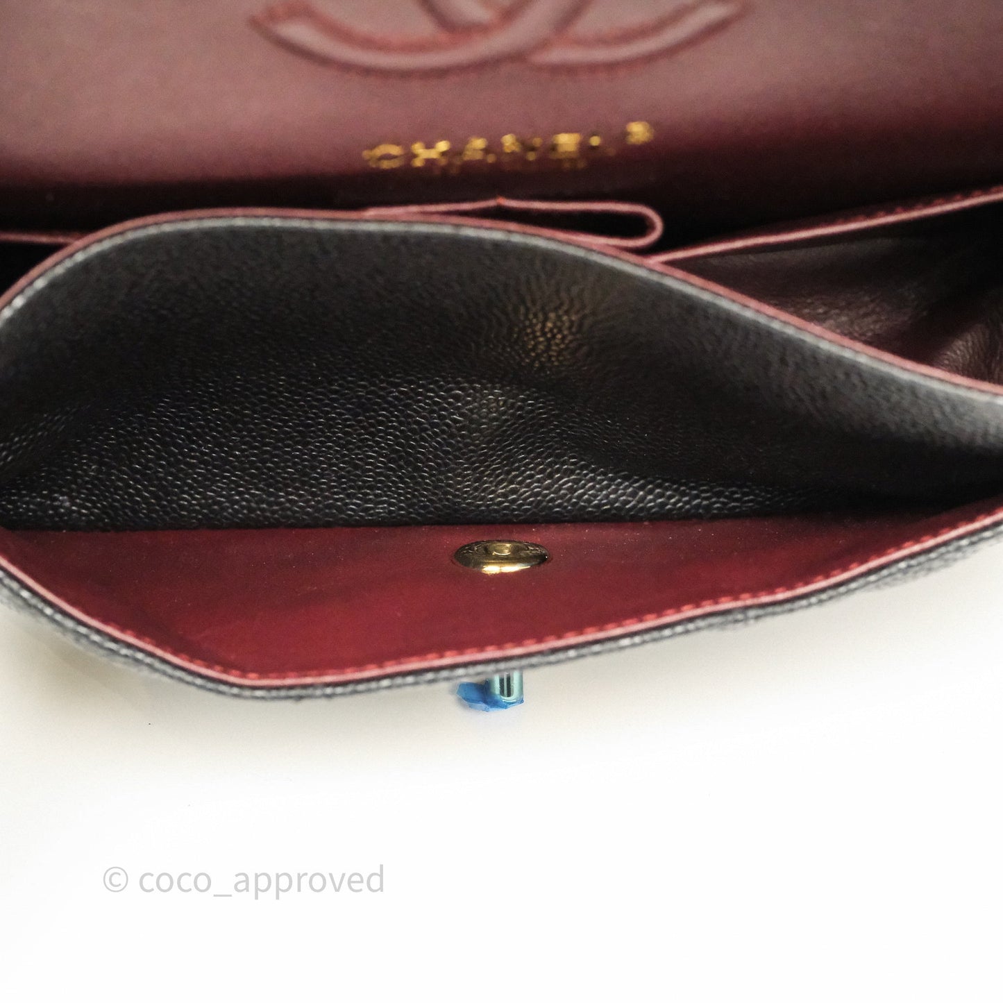 Chanel Small Classic Flap Quilted Black Caviar Gold Hardware