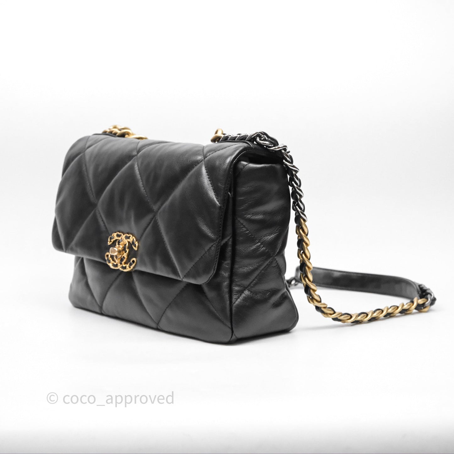 Chanel 19 Medium Black Mixed Hardware
