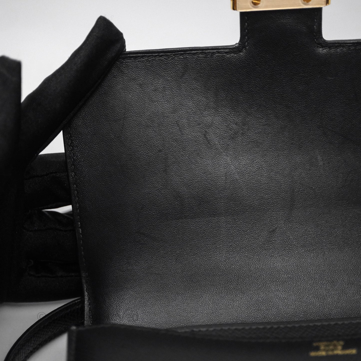 Hermès Constance Mini 18cm Black Epsom Gold Hardware