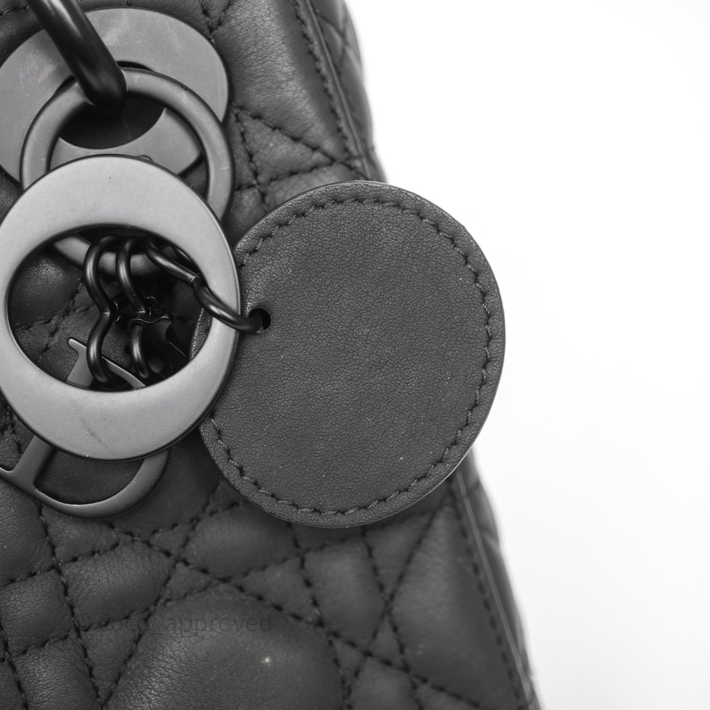 Christian Dior Mini Lady Dior Ultra Matte Black Cannage Calfskin