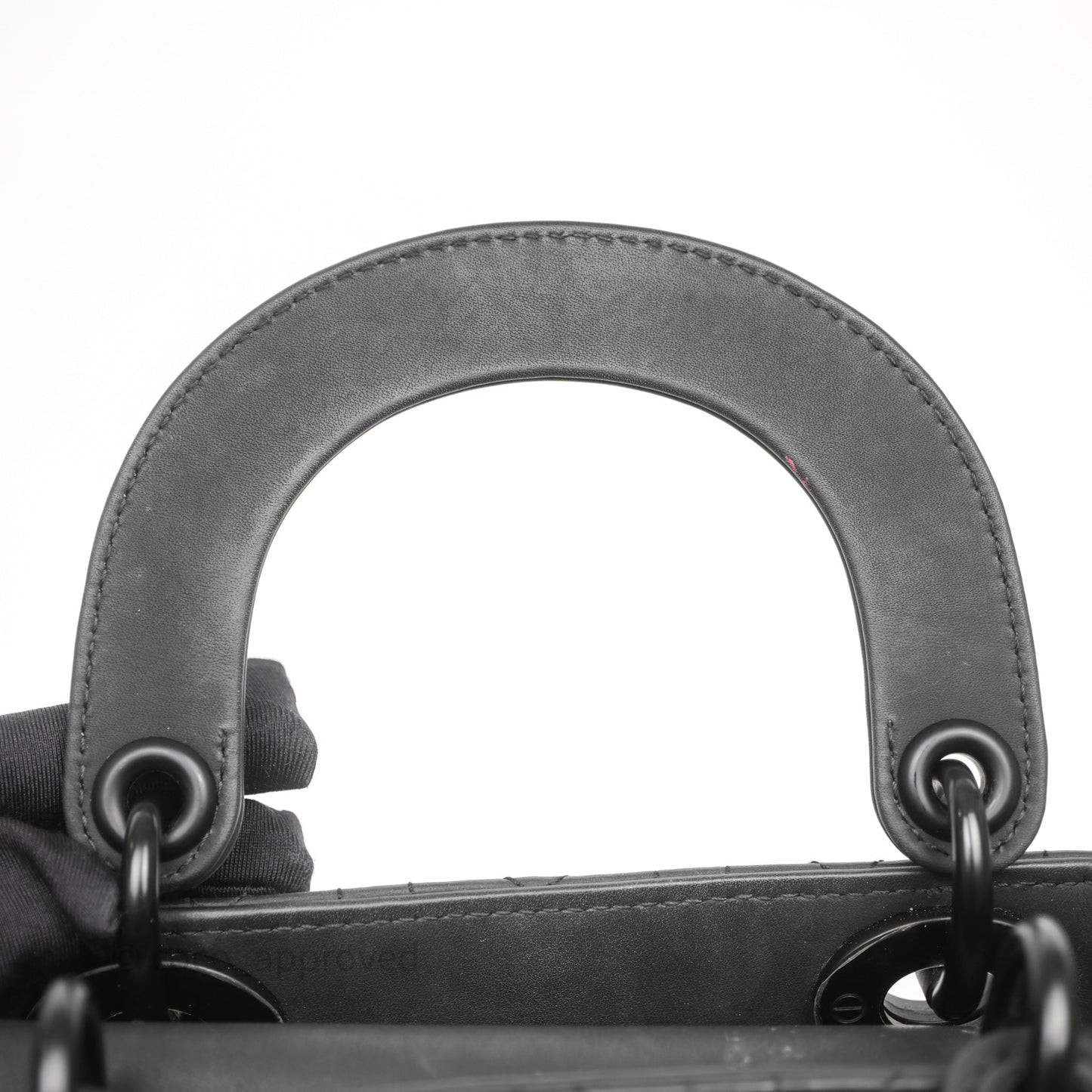 Christian Dior Mini Lady Dior Ultra Matte Black Cannage Calfskin