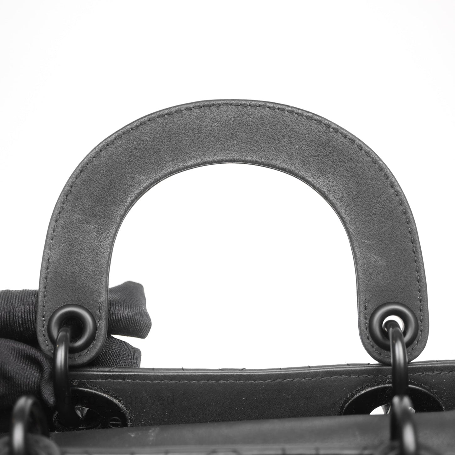 Christian Dior Mini Lady Dior Ultra Matte Black Cannage Calfskin