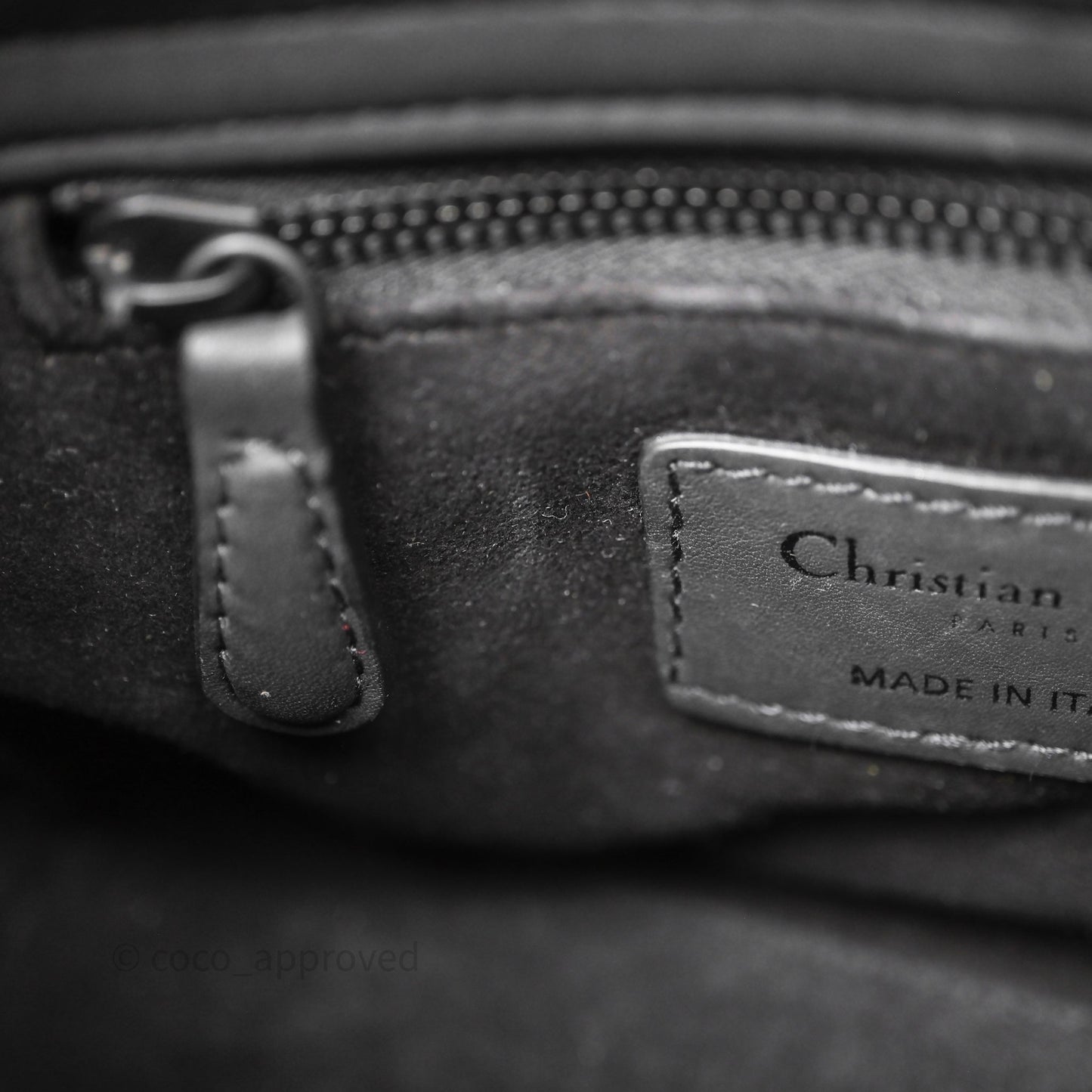 Christian Dior Mini Lady Dior Ultra Matte Black Cannage Calfskin