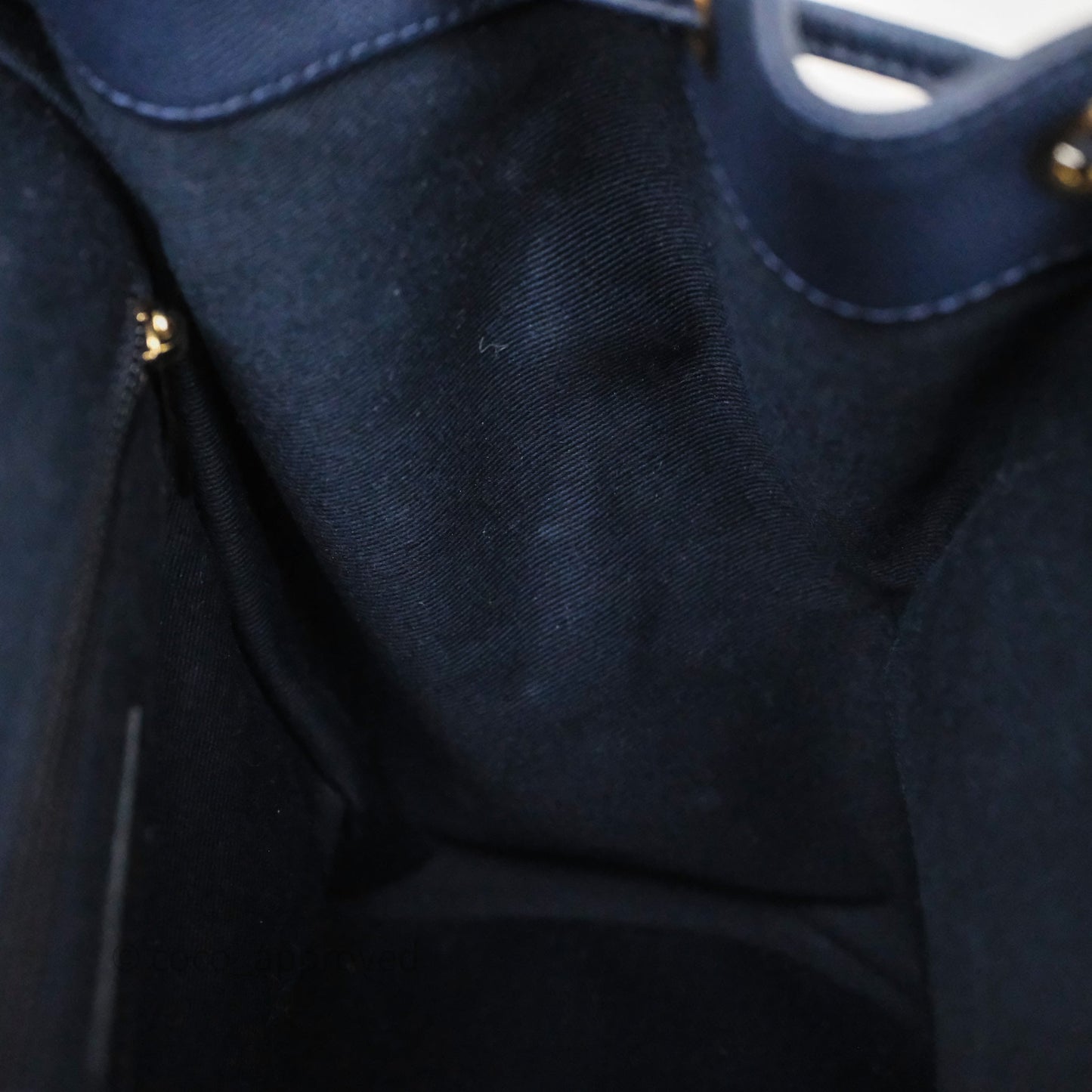 Chanel Quilted Business Affinity Backpack Navy Caviar Gold Hardware