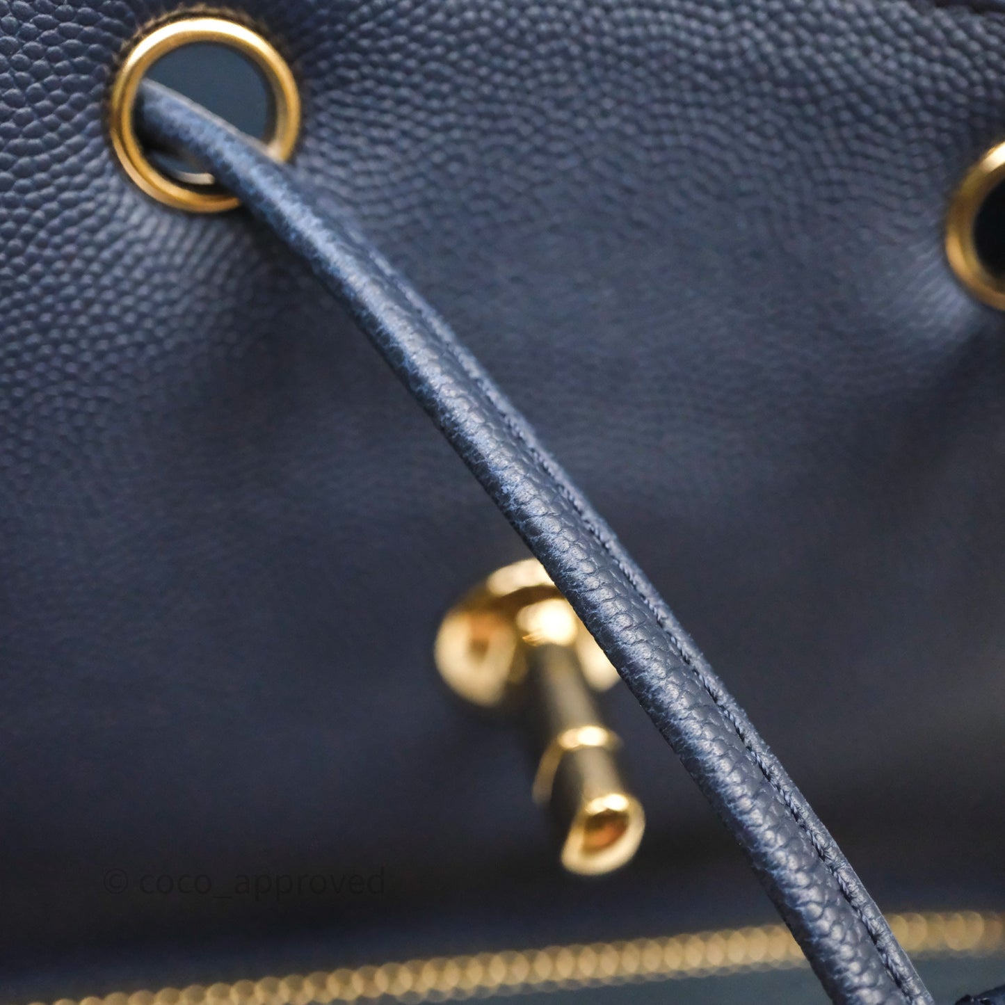 Chanel Quilted Business Affinity Backpack Navy Caviar Gold Hardware