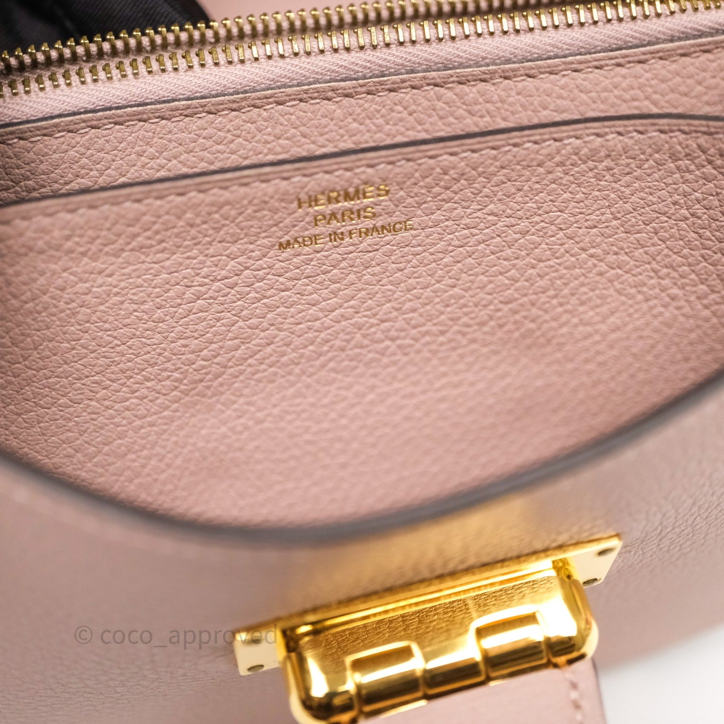 Hermès Mini Convoyeur Veau Evercolor 4W Glycine Bag