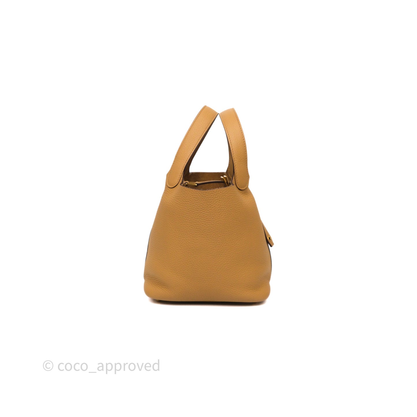 Hermès Picotin Lock 18 Biscuit 48 Clemence Gold Hardware