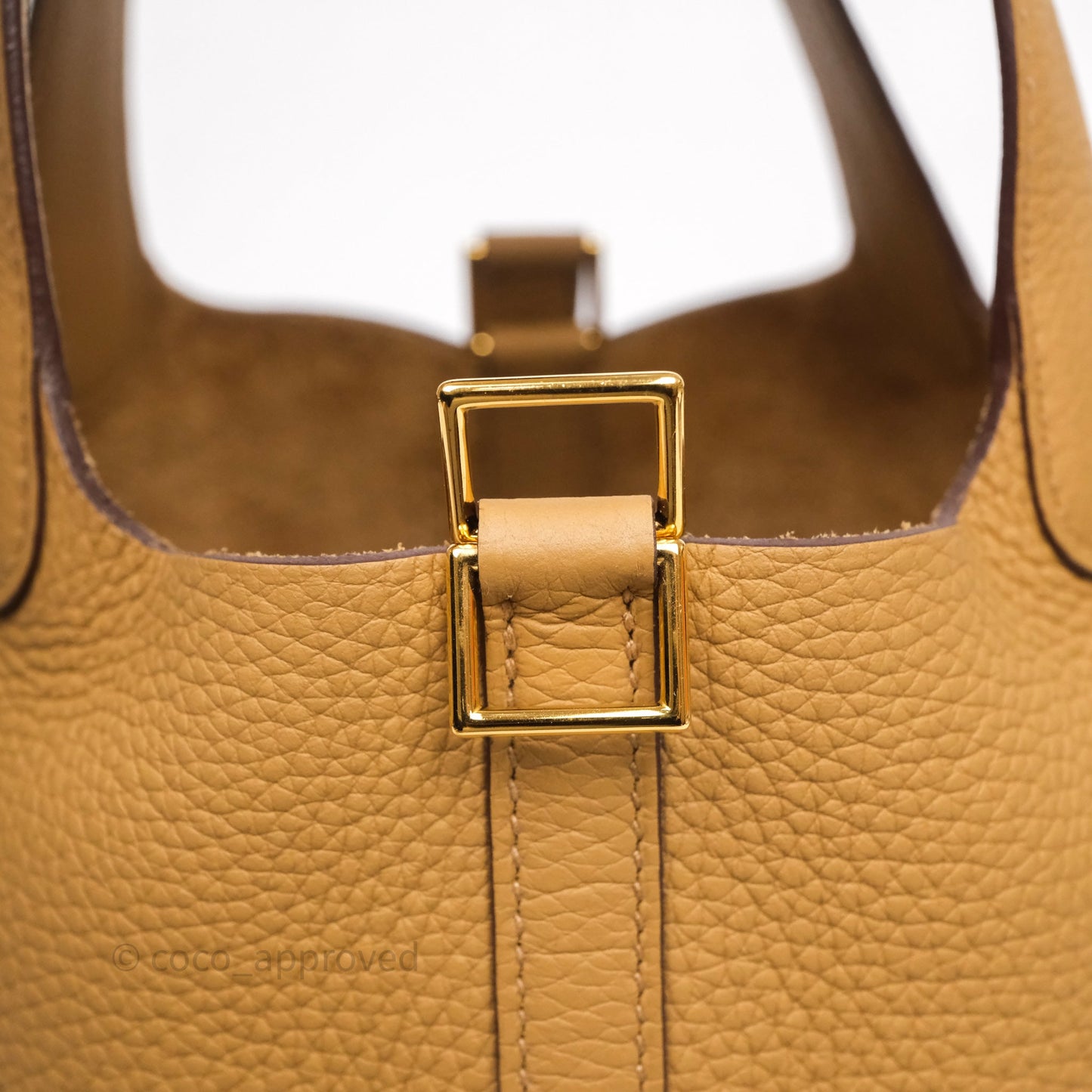 Hermès Picotin Lock 18 Biscuit 48 Clemence Gold Hardware