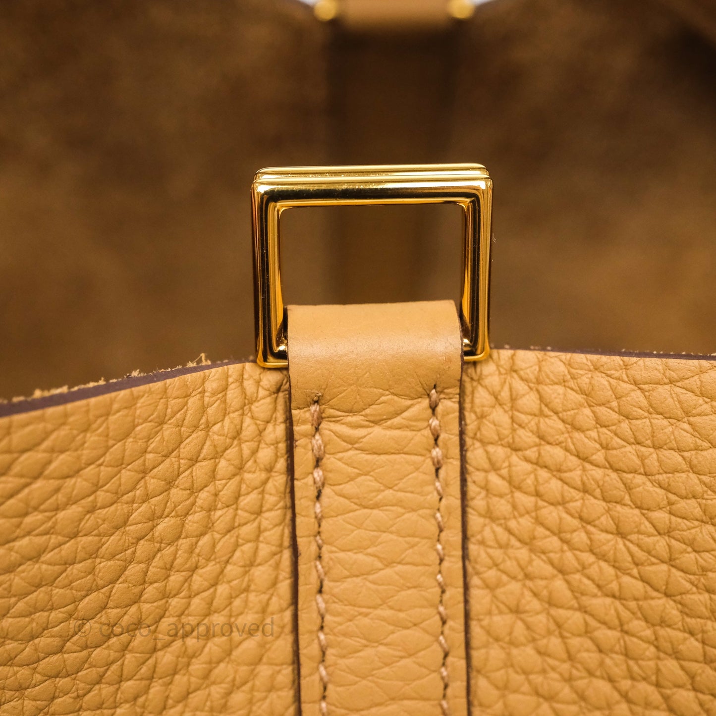 Hermès Picotin Lock 18 Biscuit 48 Clemence Gold Hardware