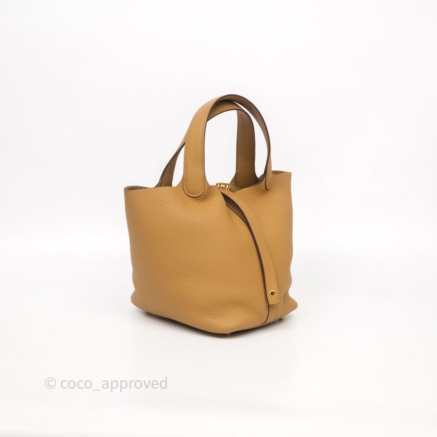 Hermès Picotin Lock 18 Biscuit 48 Clemence Gold Hardware