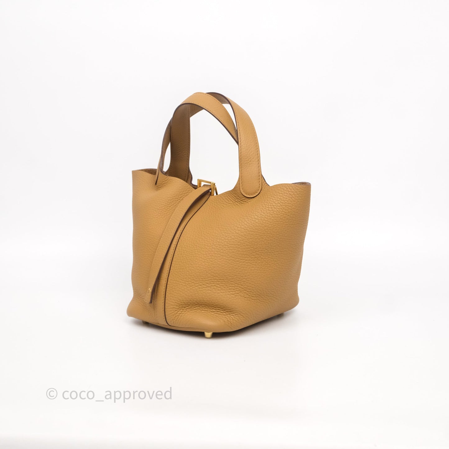 Hermès Picotin Lock 18 Biscuit 48 Clemence Gold Hardware