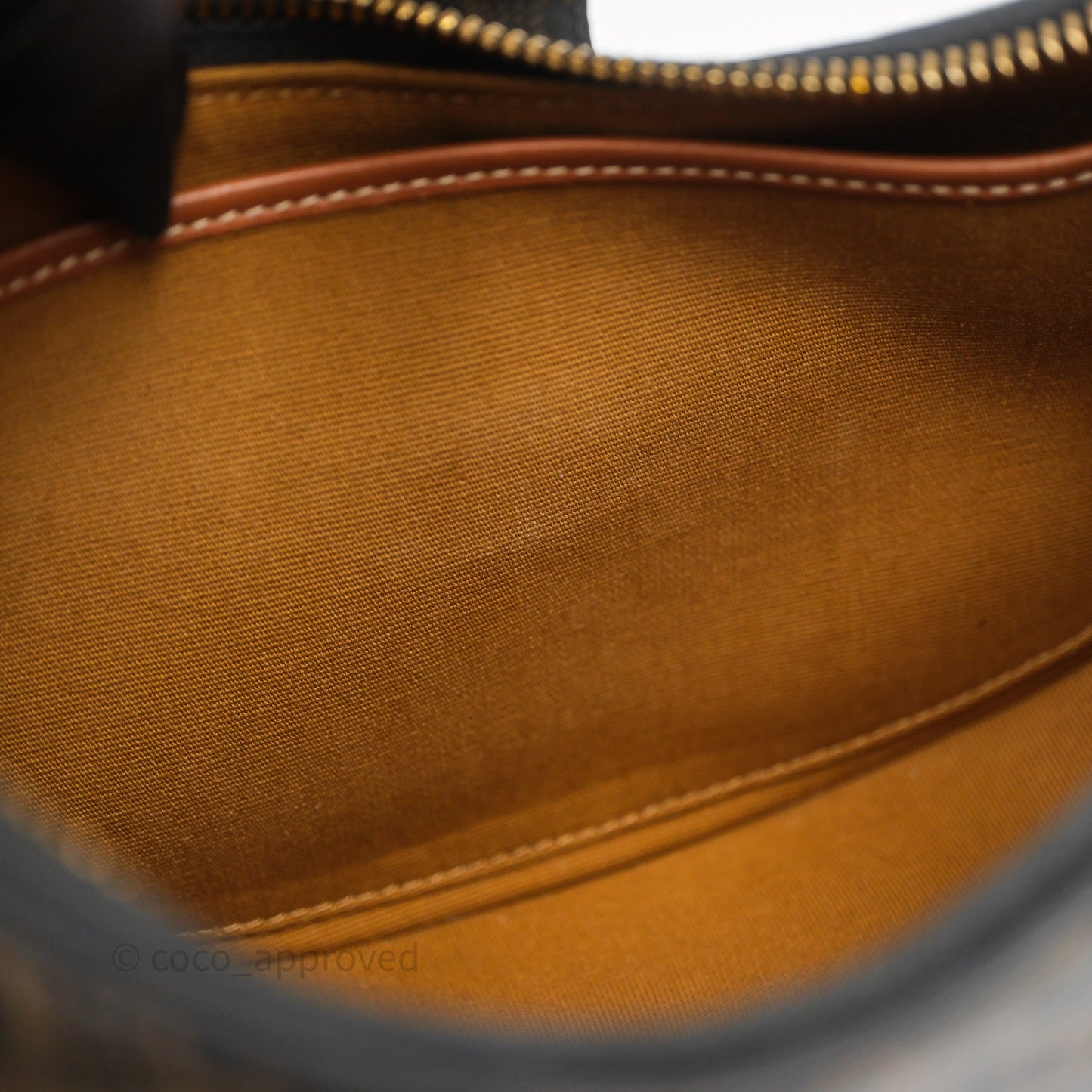 Celine Medium Ava Triomphe Bag Triomphe Canvas Tan Calfskin