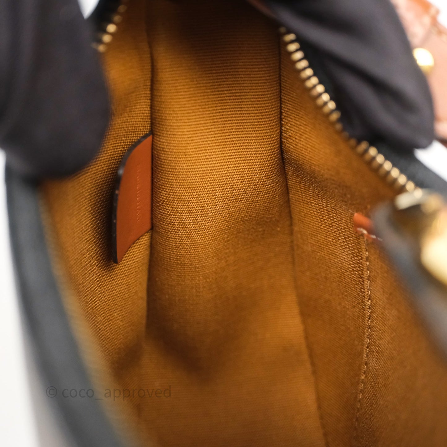Celine Medium Ava Triomphe Bag Triomphe Canvas Tan Calfskin