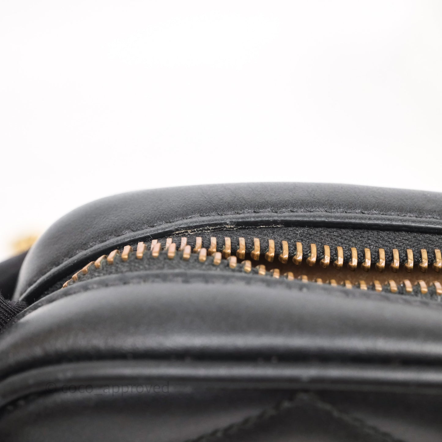 Gucci Mini GG Marmont Vertical Phone Crossbody Bag Black Calfskin