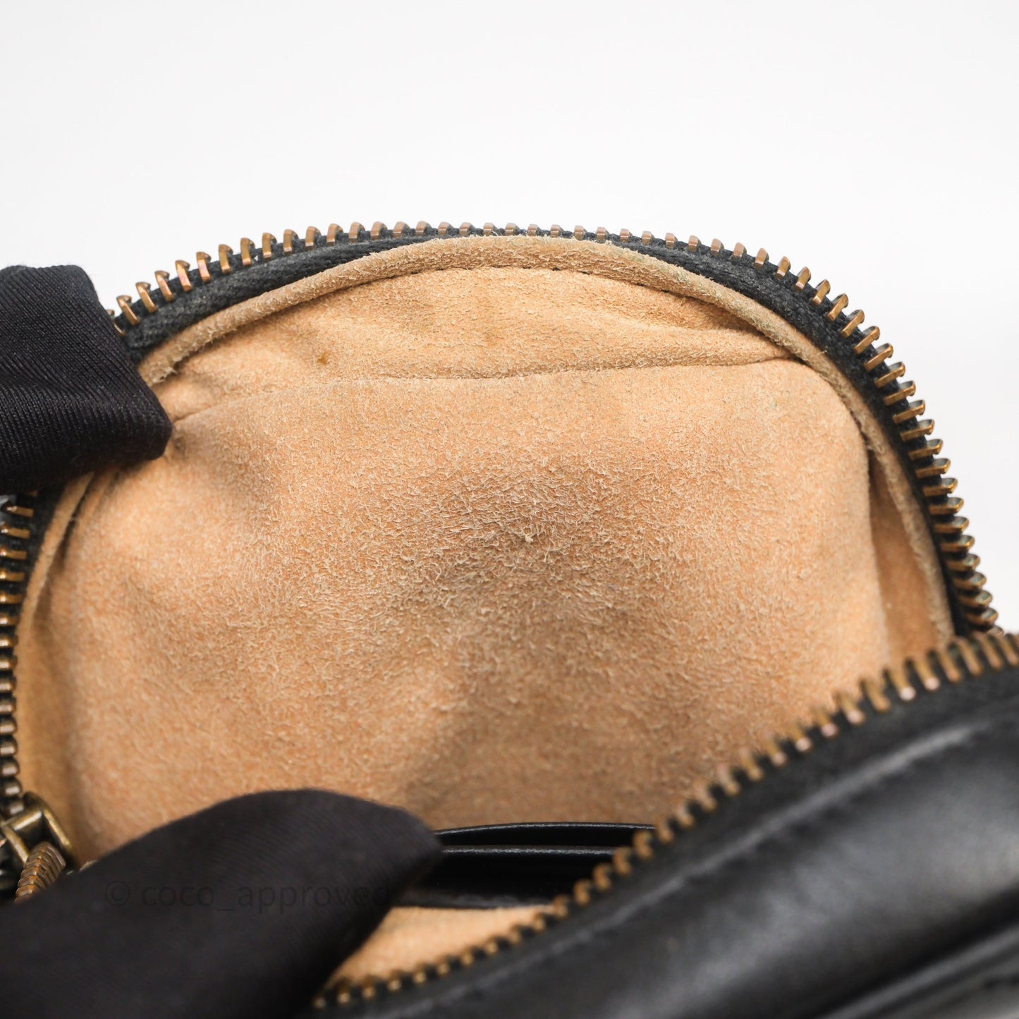 Gucci Mini GG Marmont Vertical Phone Crossbody Bag Black Calfskin