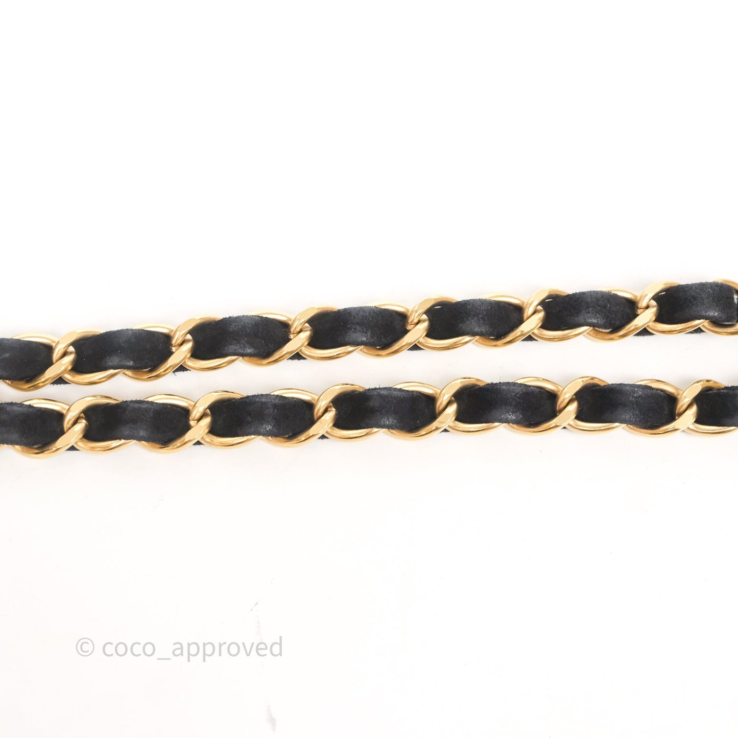 Chanel Bar Flap Bag Black Suede Blushed Gold Hardware