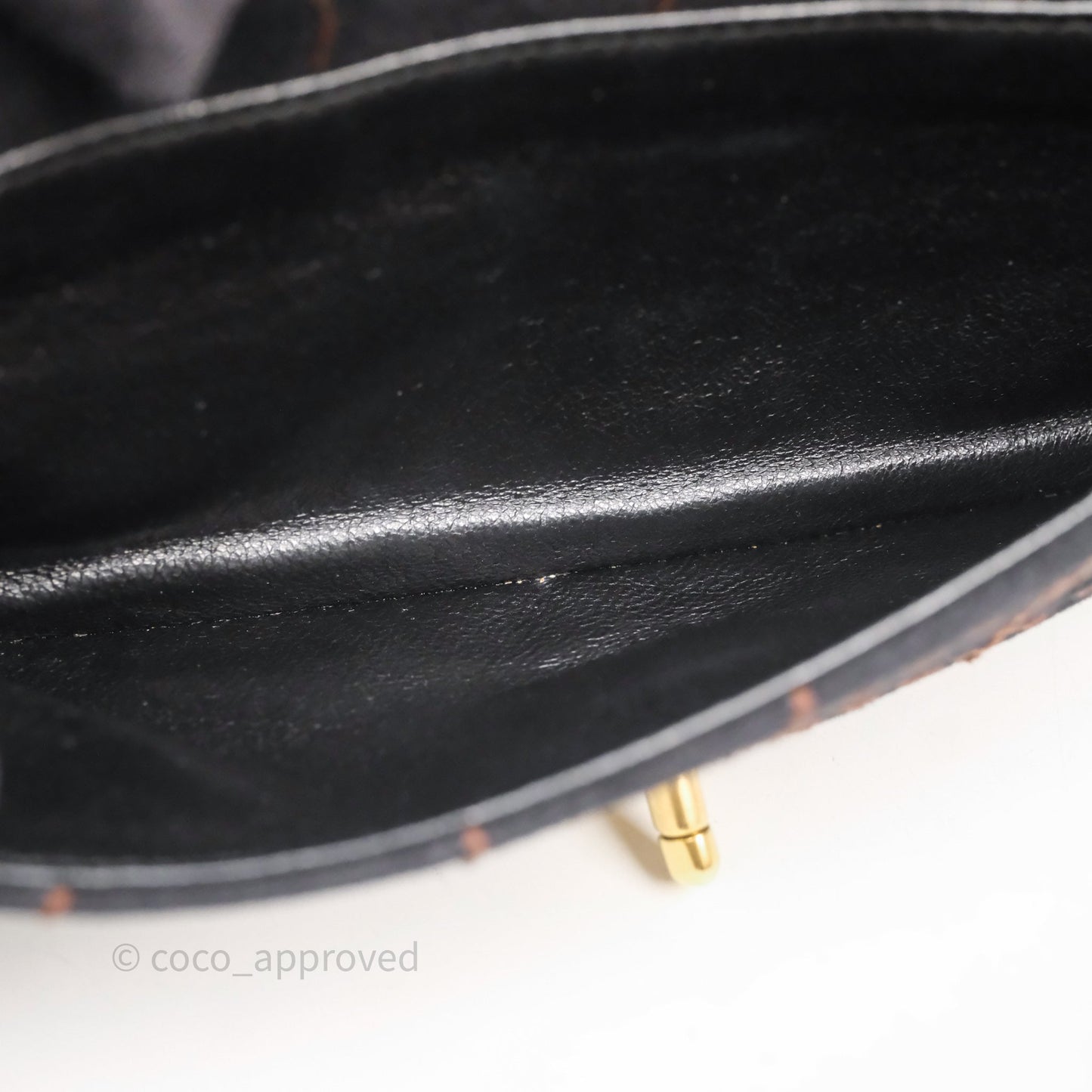 Chanel Bar Flap Bag Black Suede Blushed Gold Hardware