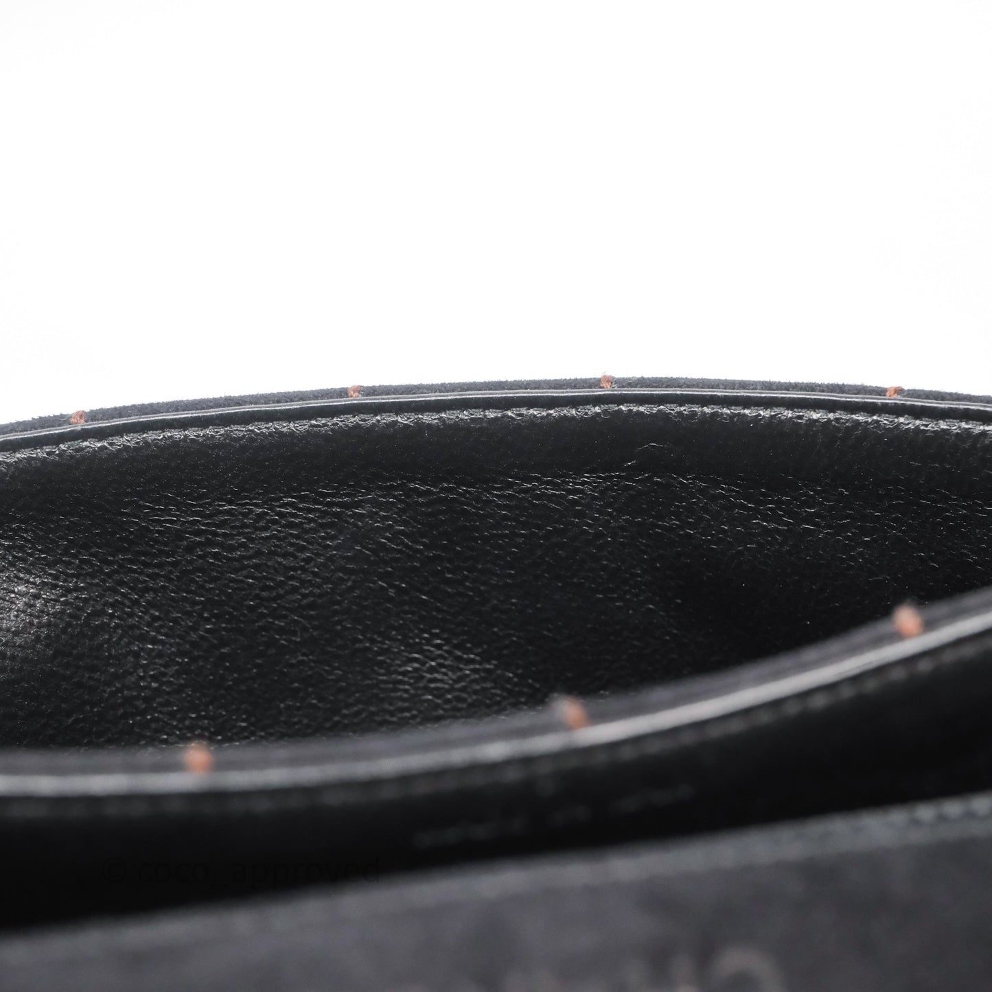 Chanel Bar Flap Bag Black Suede Blushed Gold Hardware