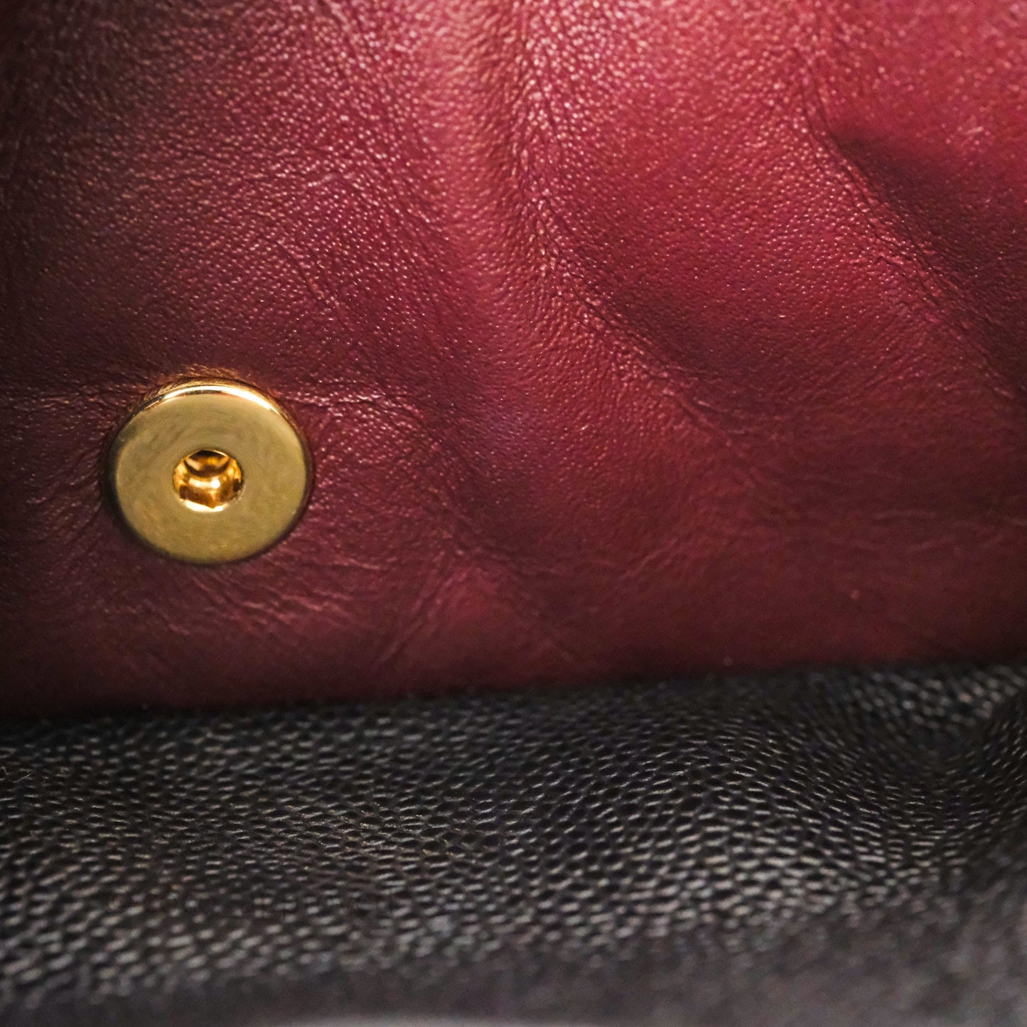 Chanel Classic M/L Medium Flap Quilted Black Caviar Gold Hardware
