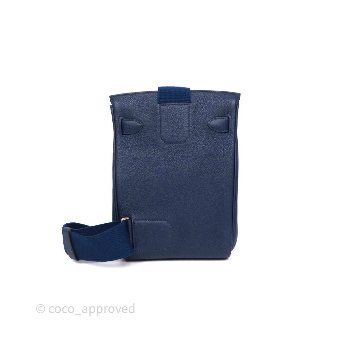 Hermès Hac a Dos PM Backpack Bleu Nuit 2Z Togo Palladium Hardware