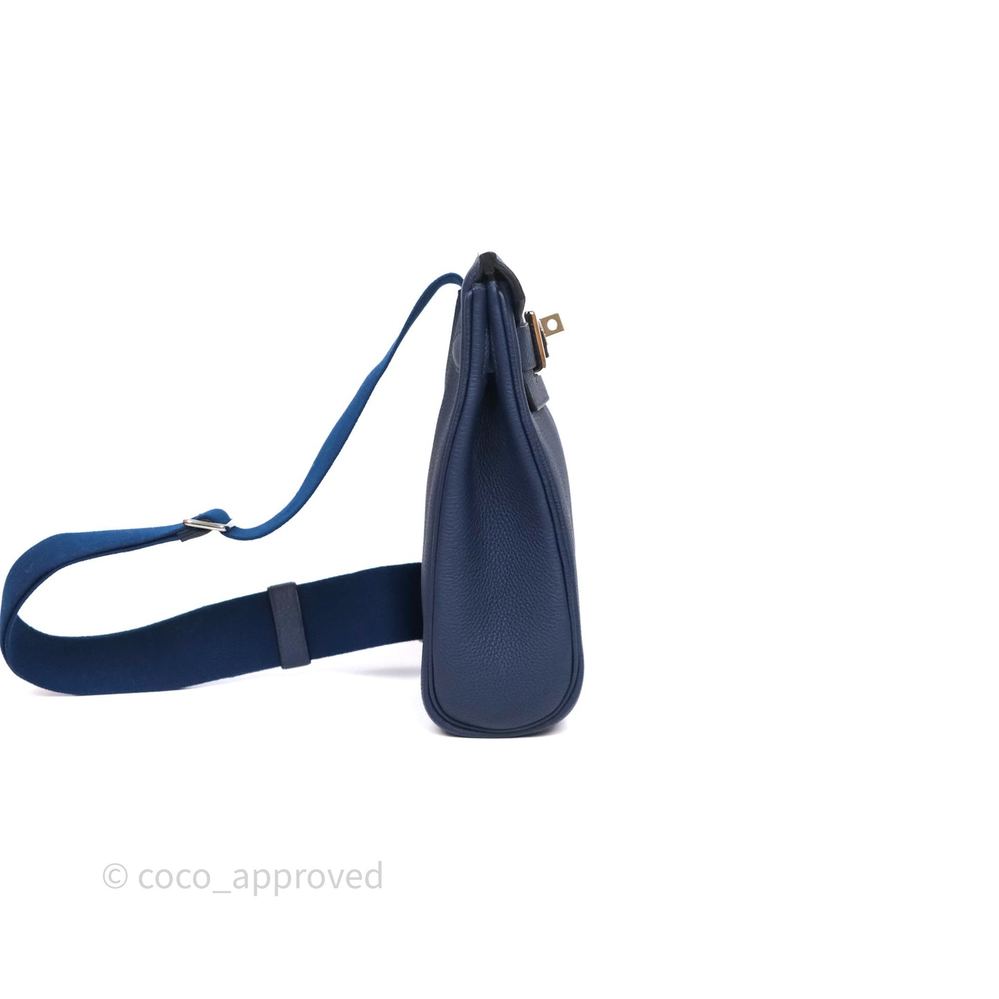 Hermès Hac a Dos PM Backpack Bleu Nuit 2Z Togo Palladium Hardware