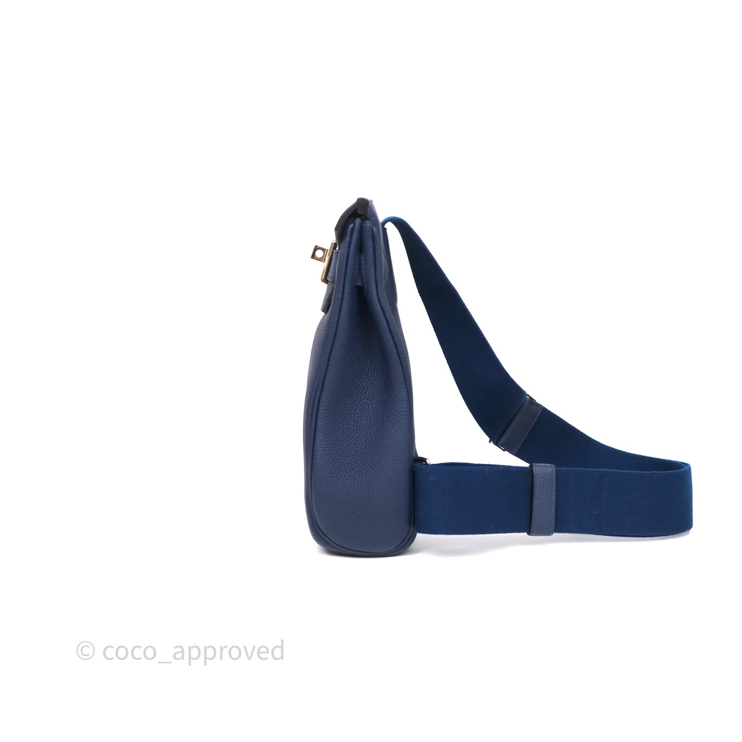 Hermès Hac a Dos PM Backpack Bleu Nuit 2Z Togo Palladium Hardware