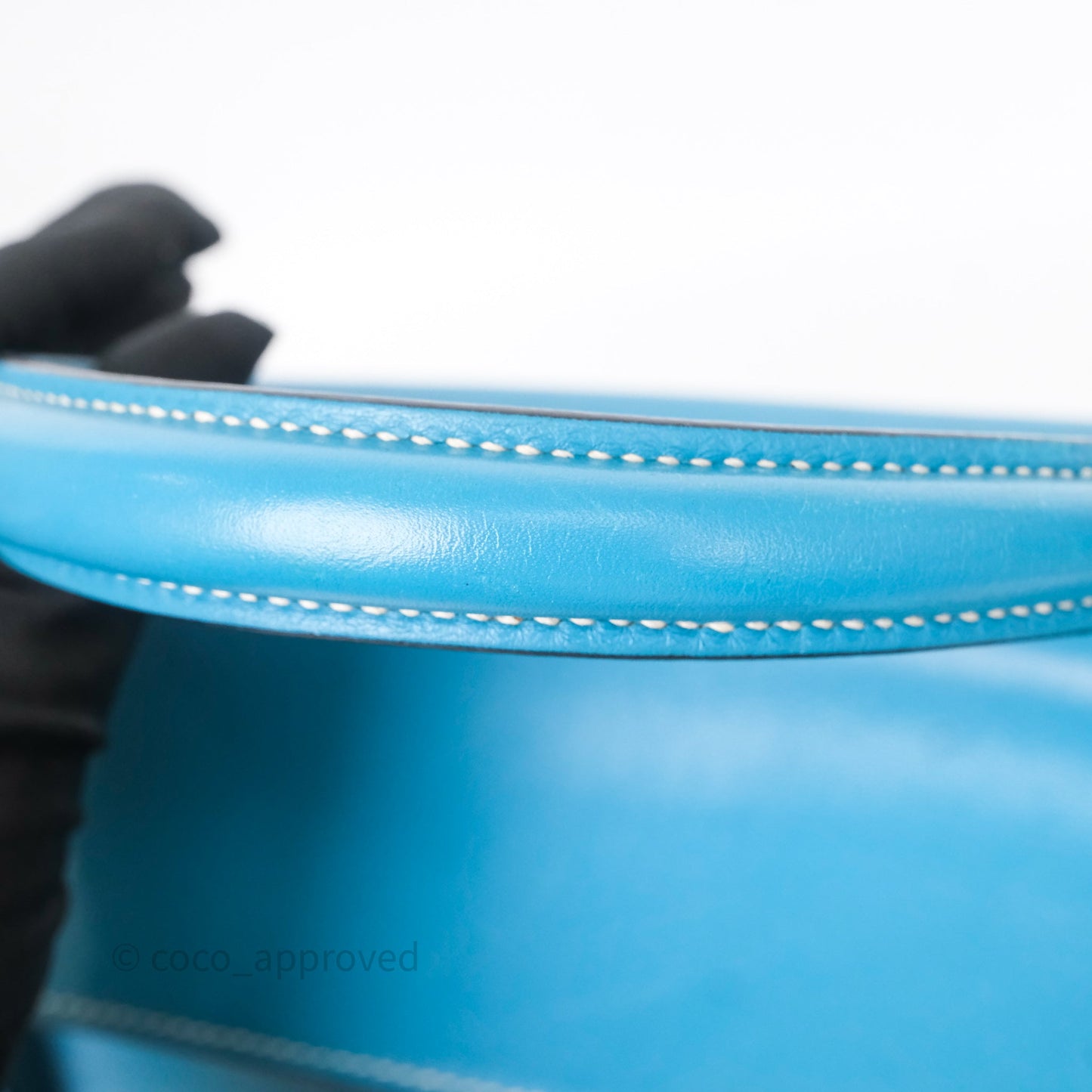 Hermès Kelly Flat 35 Bleu Jean 75 Swift Palladium Hardware