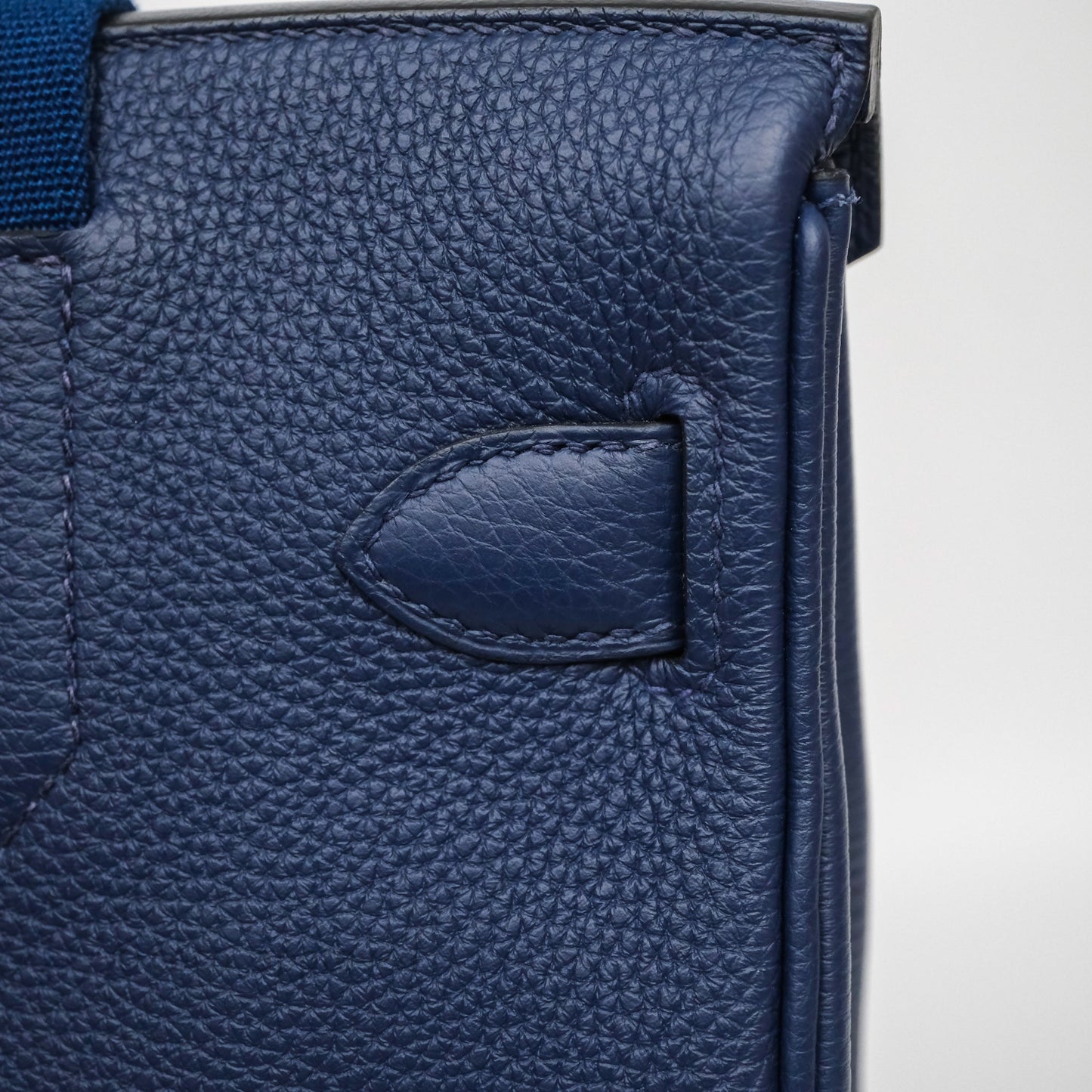Hermès Hac a Dos PM Backpack Bleu Nuit 2Z Togo Palladium Hardware