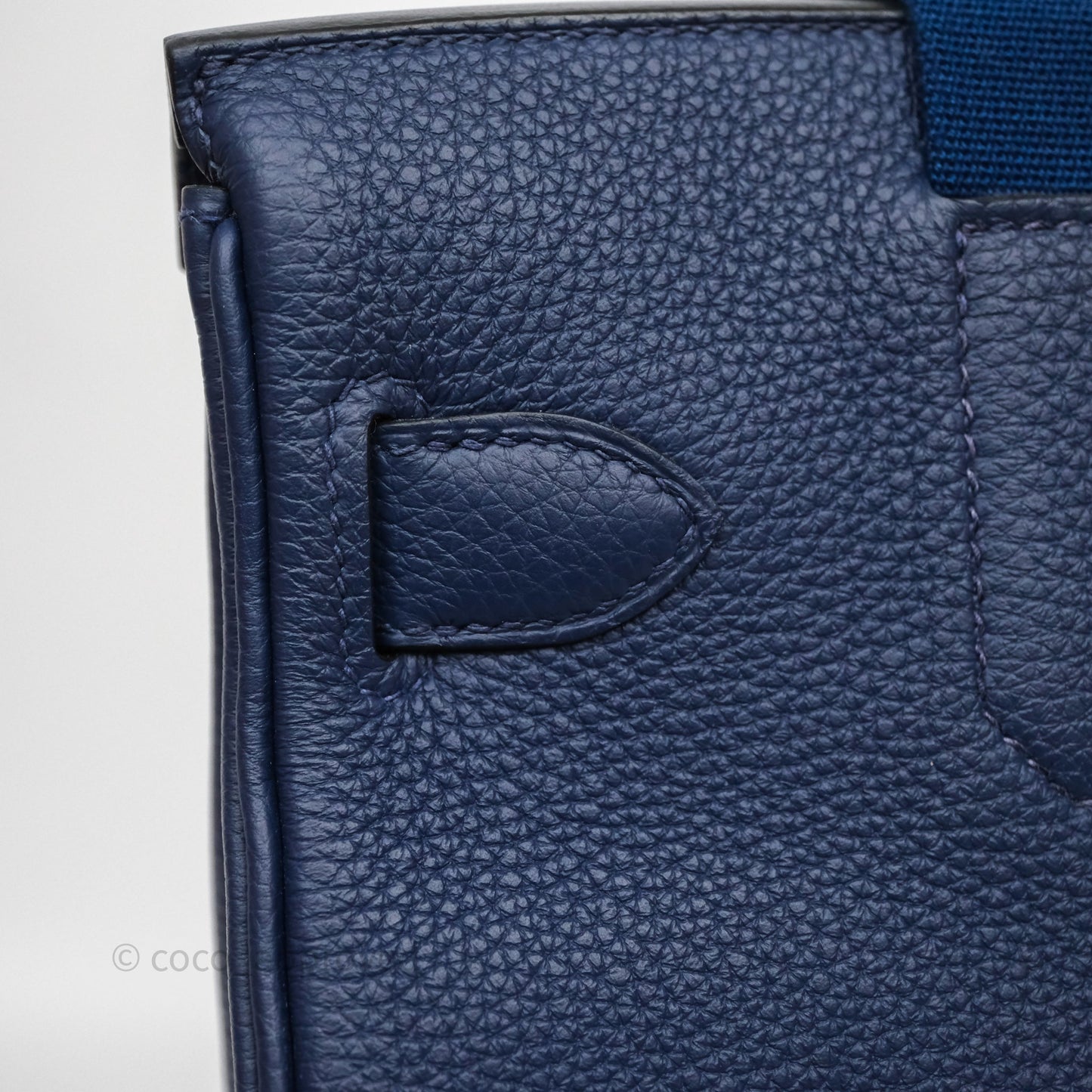 Hermès Hac a Dos PM Backpack Bleu Nuit 2Z Togo Palladium Hardware