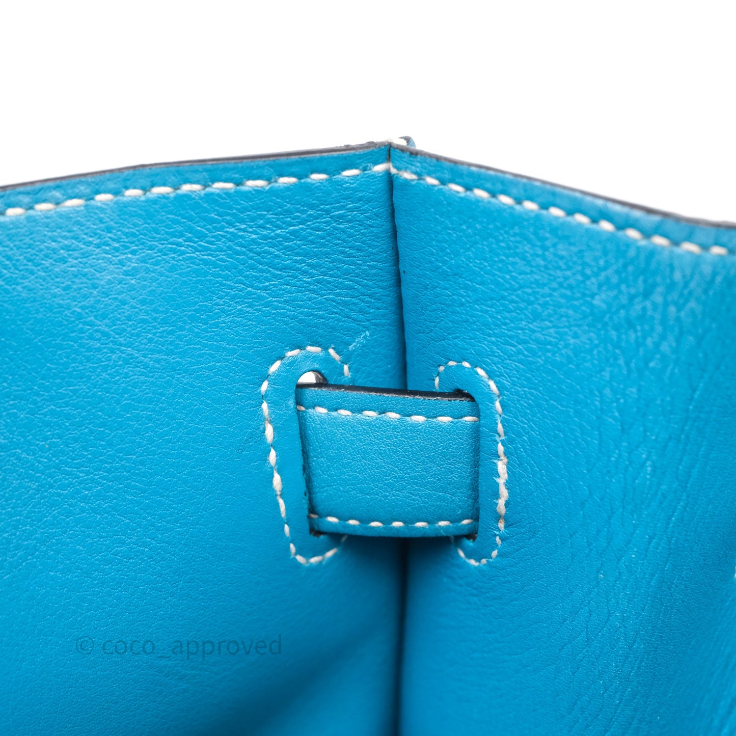 Hermès Kelly Flat 35 Bleu Jean 75 Swift Palladium Hardware