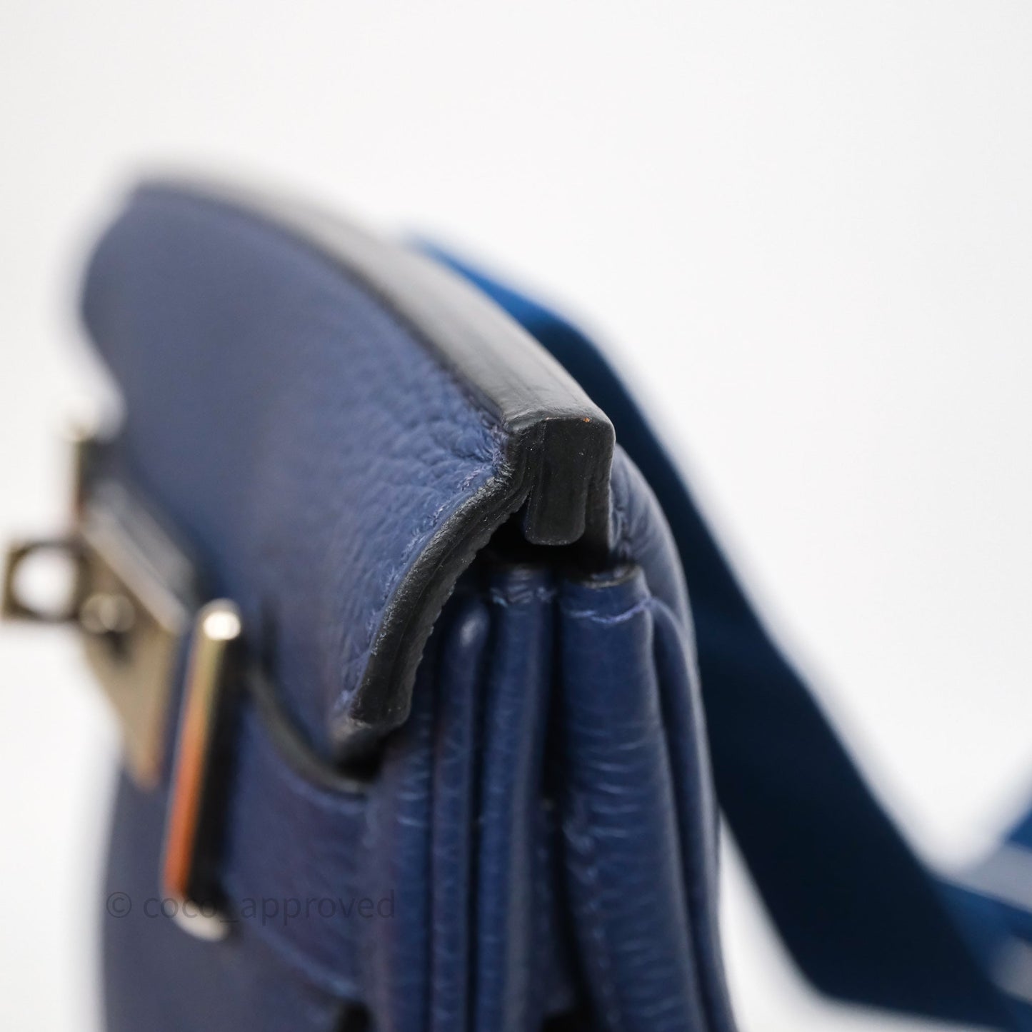 Hermès Hac a Dos PM Backpack Bleu Nuit 2Z Togo Palladium Hardware