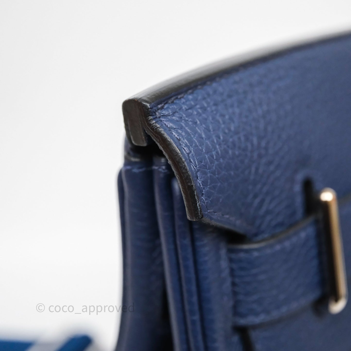Hermès Hac a Dos PM Backpack Bleu Nuit 2Z Togo Palladium Hardware
