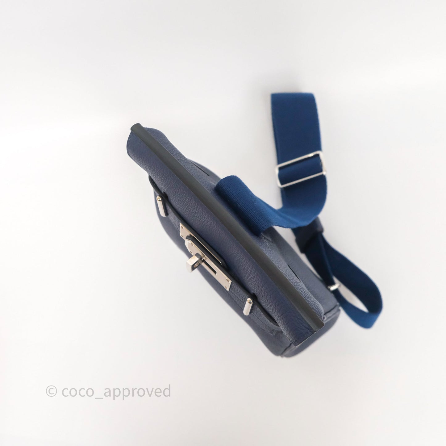 Hermès Hac a Dos PM Backpack Bleu Nuit 2Z Togo Palladium Hardware