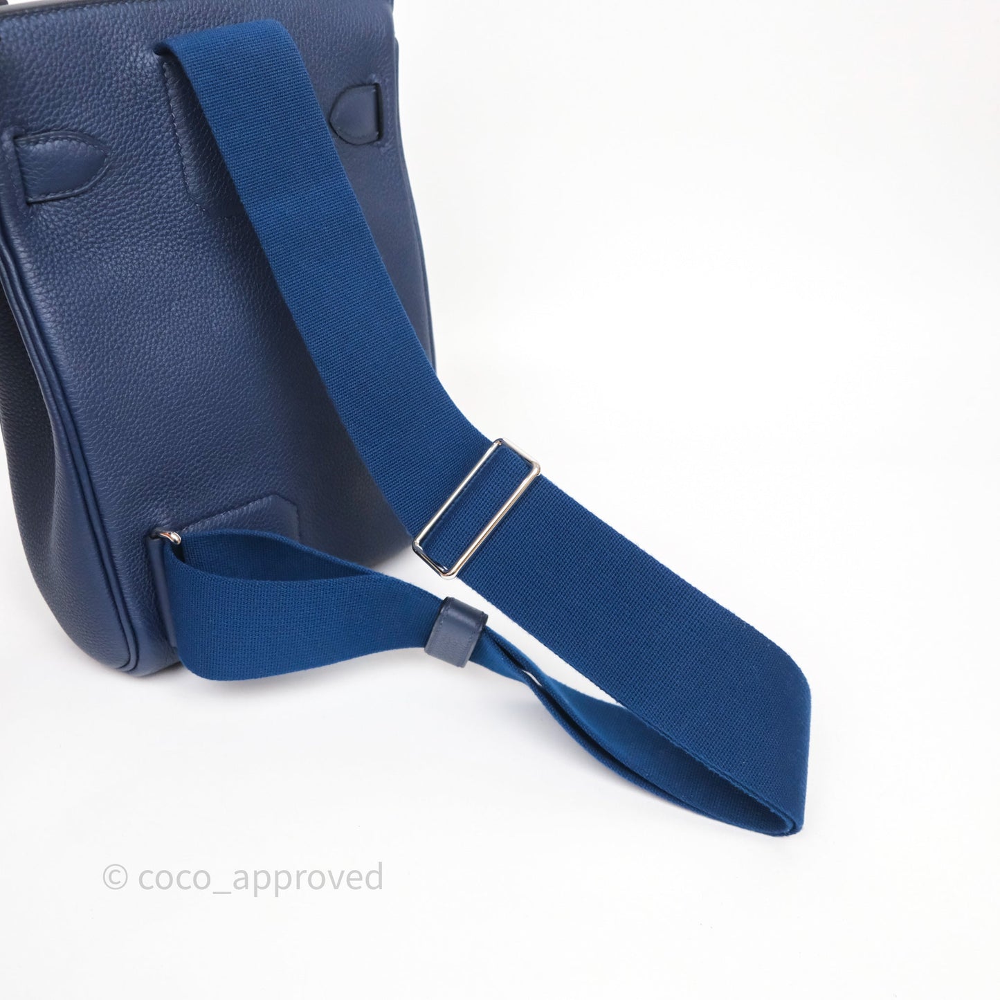 Hermès Hac a Dos PM Backpack Bleu Nuit 2Z Togo Palladium Hardware