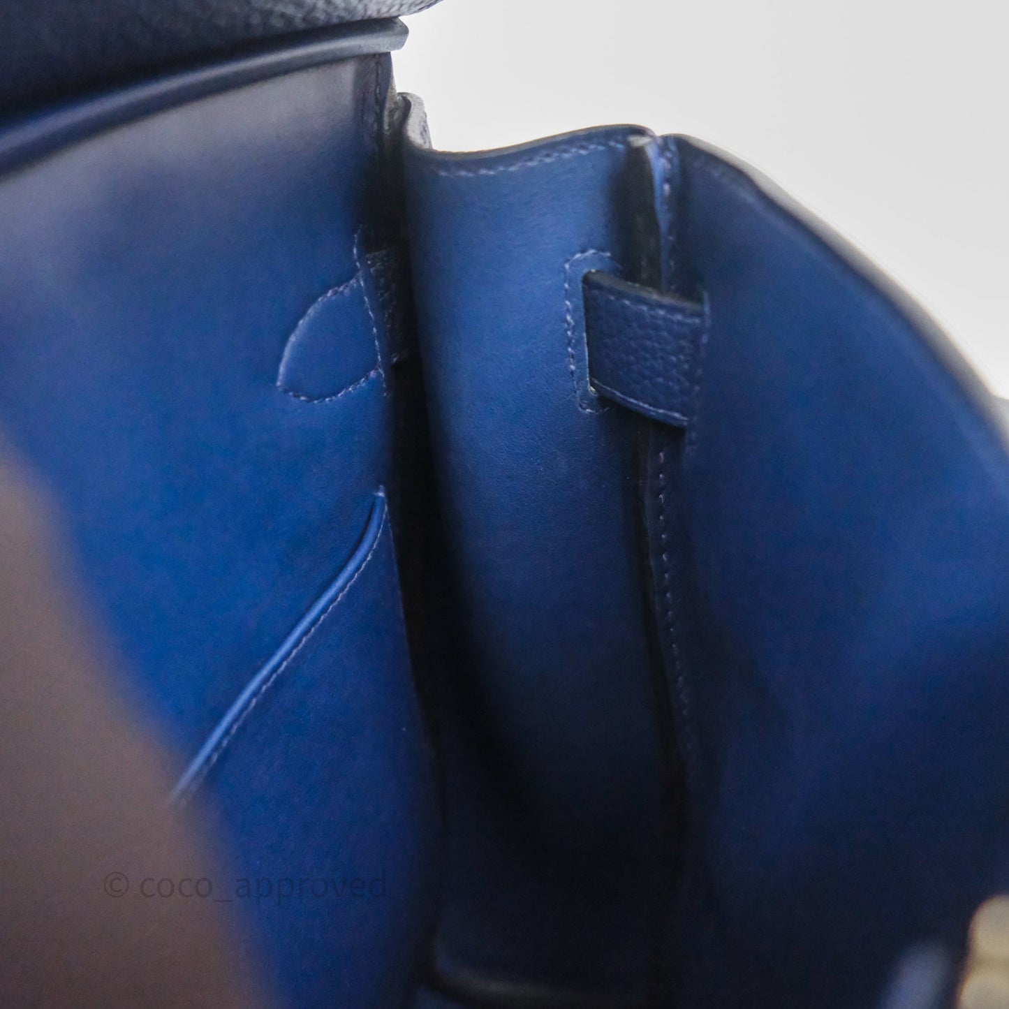 Hermès Hac a Dos PM Backpack Bleu Nuit 2Z Togo Palladium Hardware