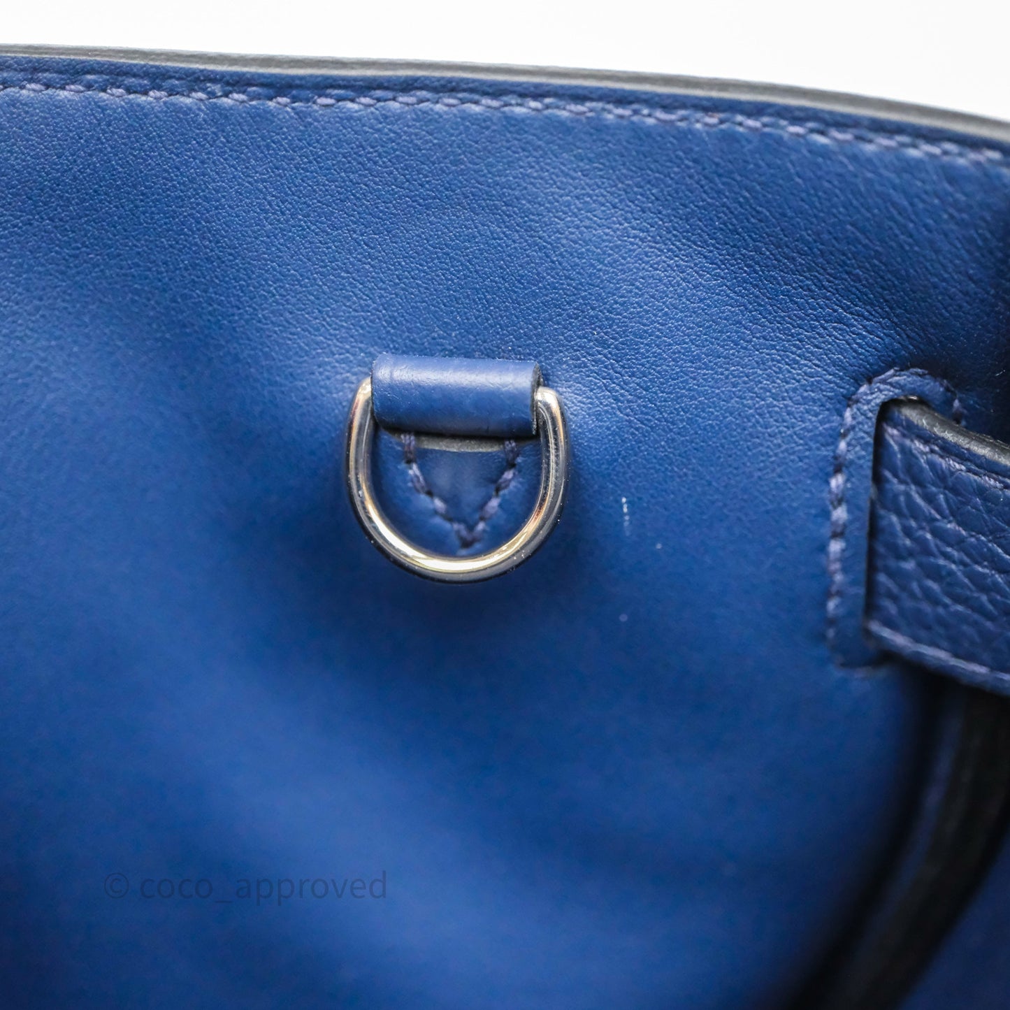 Hermès Hac a Dos PM Backpack Bleu Nuit 2Z Togo Palladium Hardware