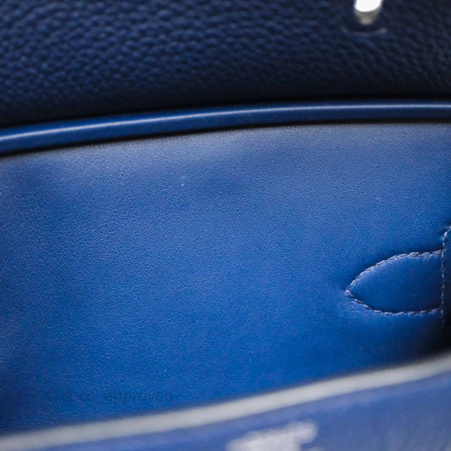 Hermès Hac a Dos PM Backpack Bleu Nuit 2Z Togo Palladium Hardware