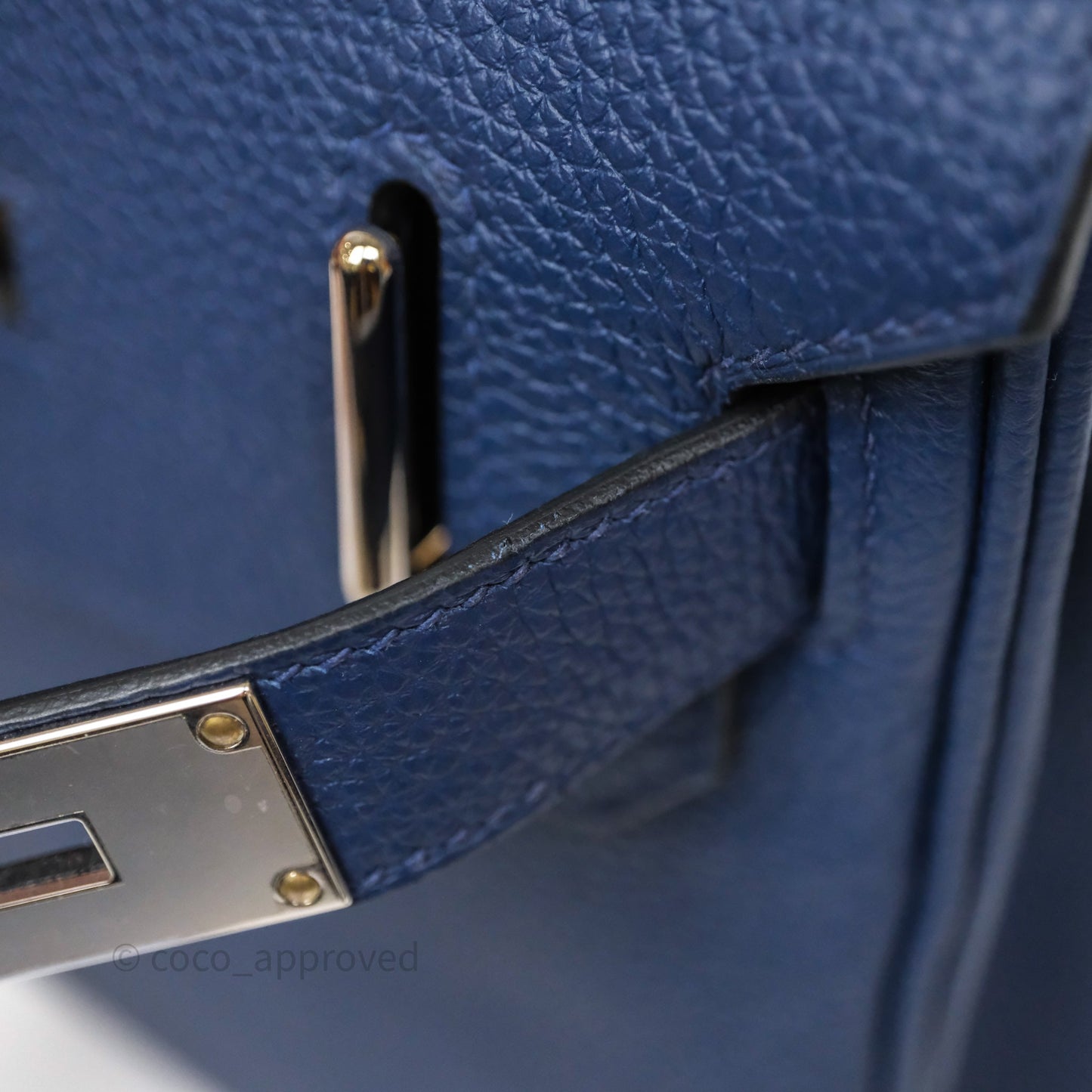 Hermès Hac a Dos PM Backpack Bleu Nuit 2Z Togo Palladium Hardware