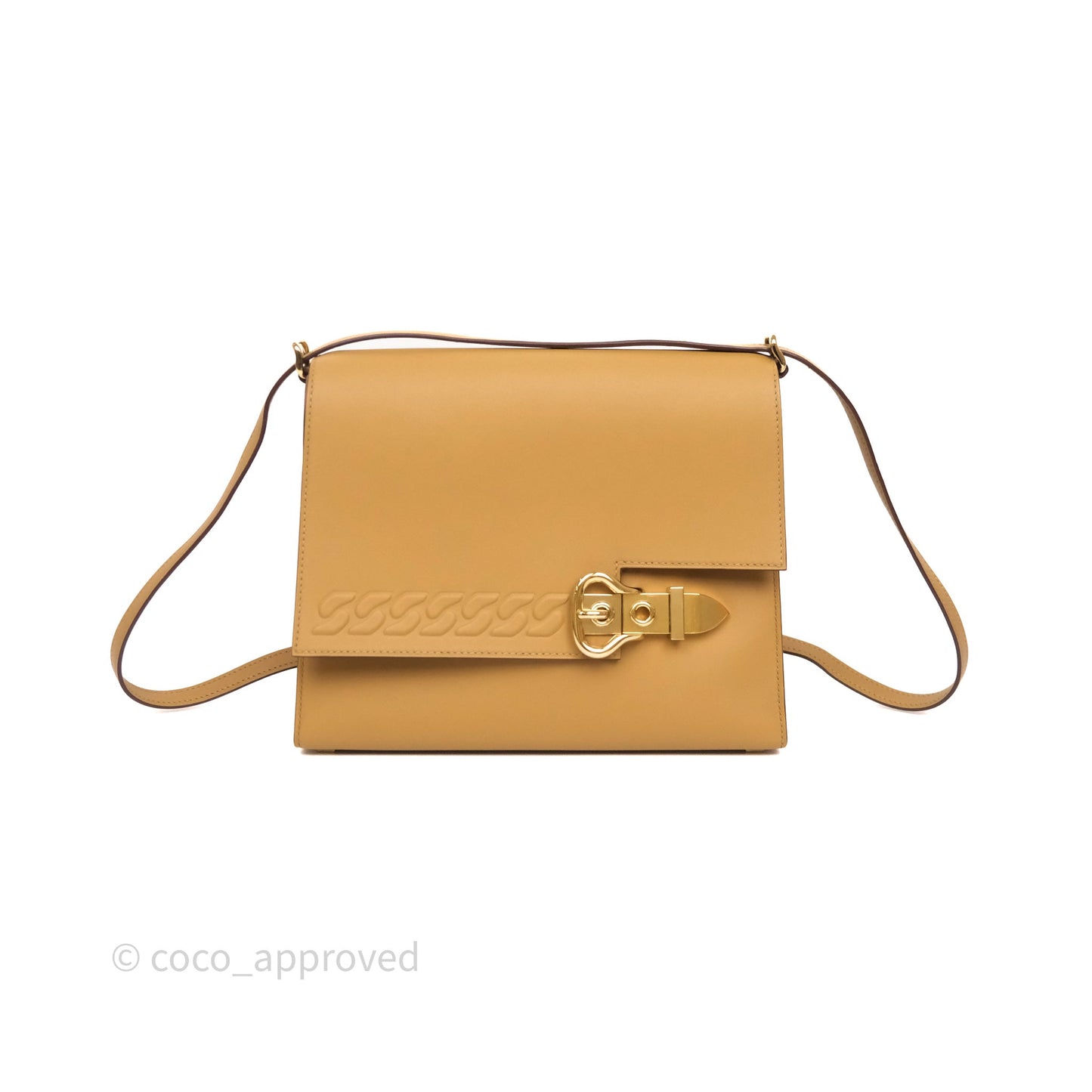 Hermès Boucle Sellier Bag Biscuit 48 Swift Gold Hardware