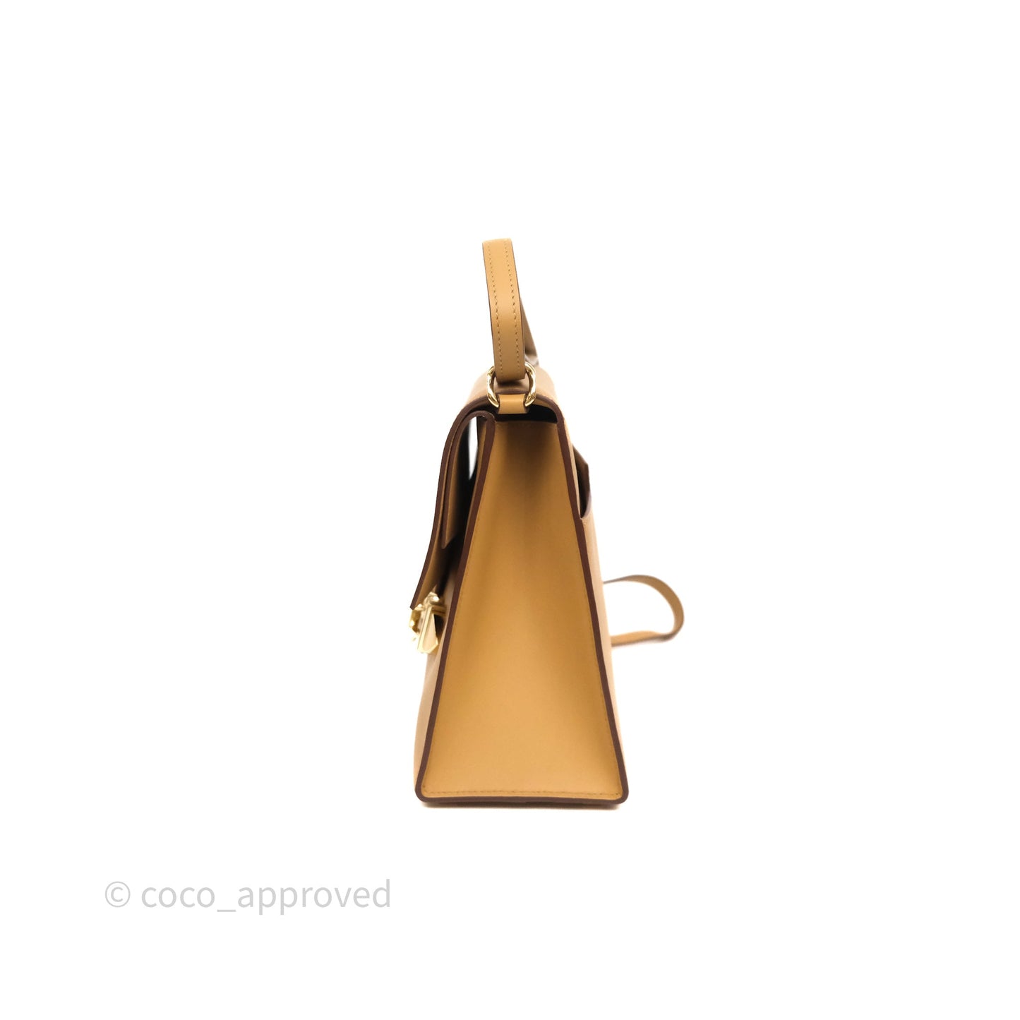 Hermès Boucle Sellier Bag Biscuit 48 Swift Gold Hardware