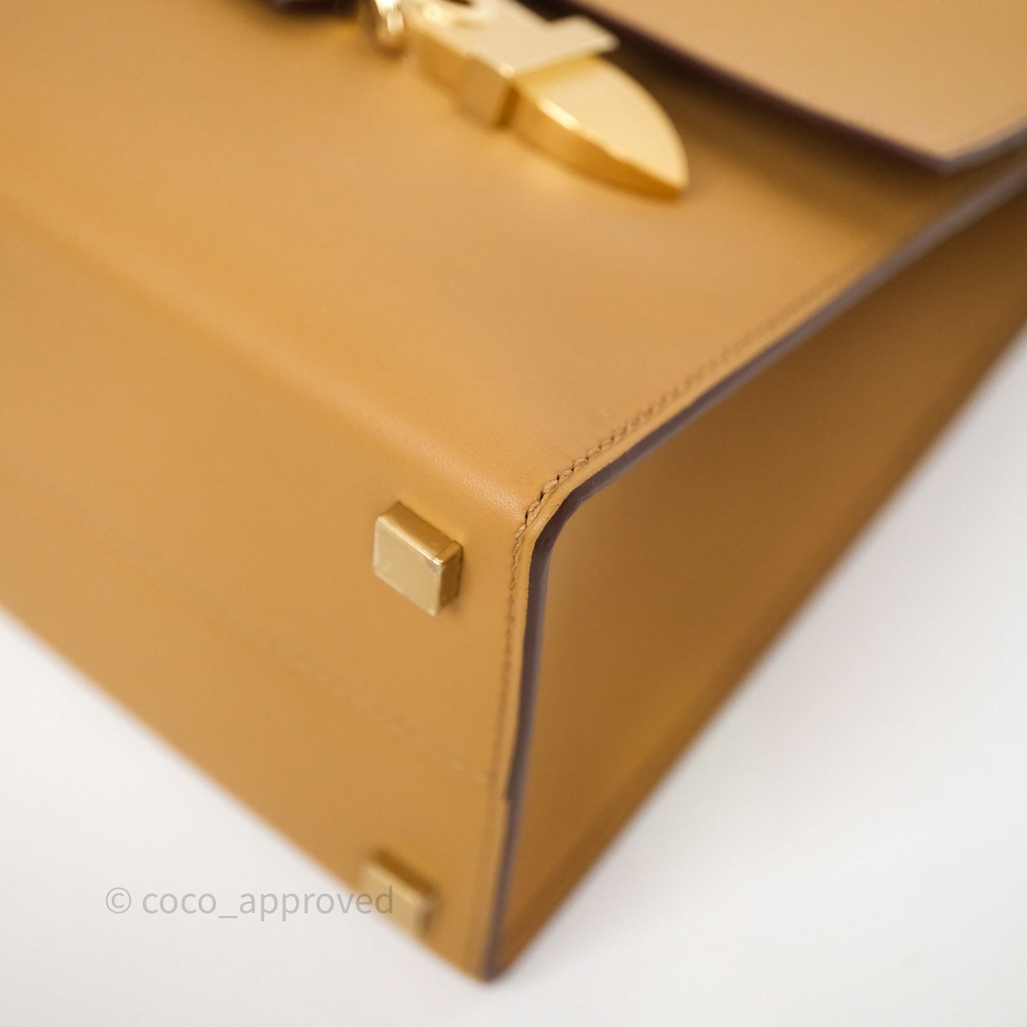 Hermès Boucle Sellier Bag Biscuit 48 Swift Gold Hardware
