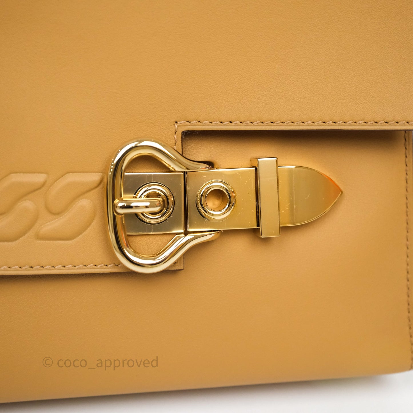 Hermès Boucle Sellier Bag Biscuit 48 Swift Gold Hardware