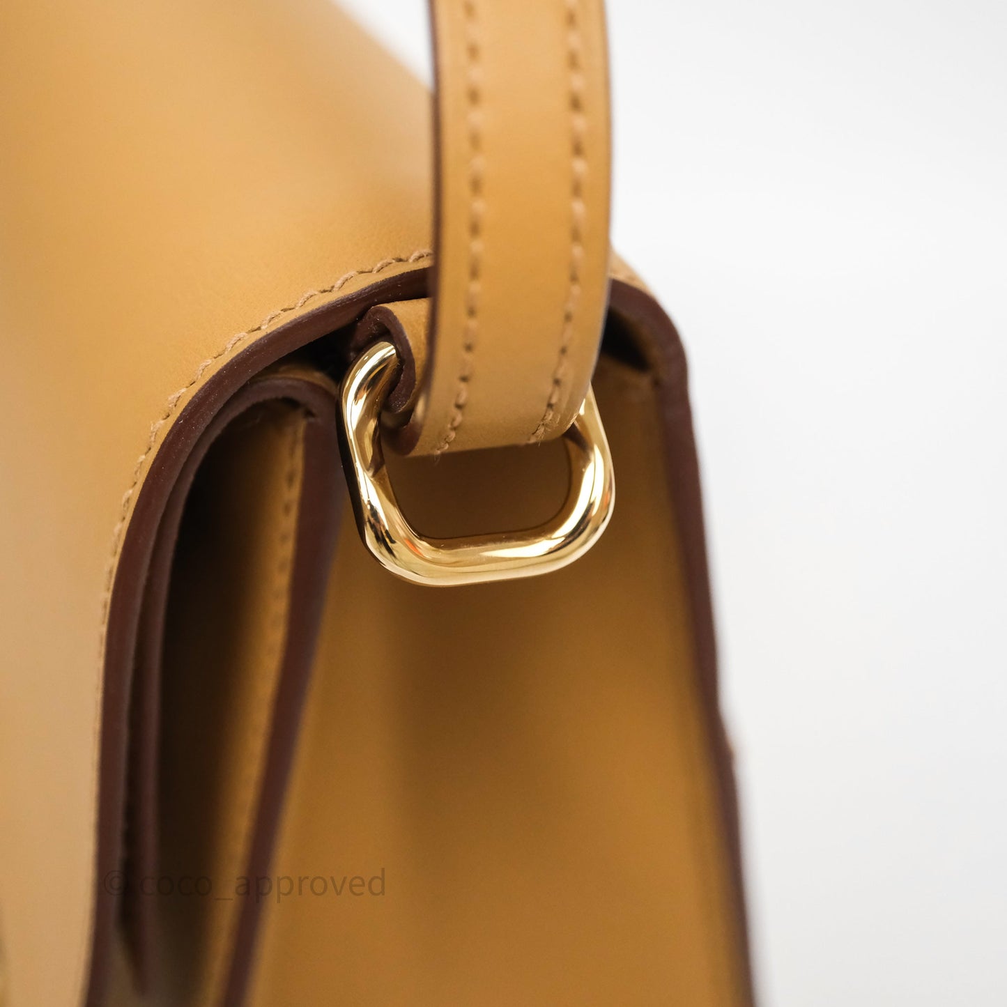 Hermès Boucle Sellier Bag Biscuit 48 Swift Gold Hardware