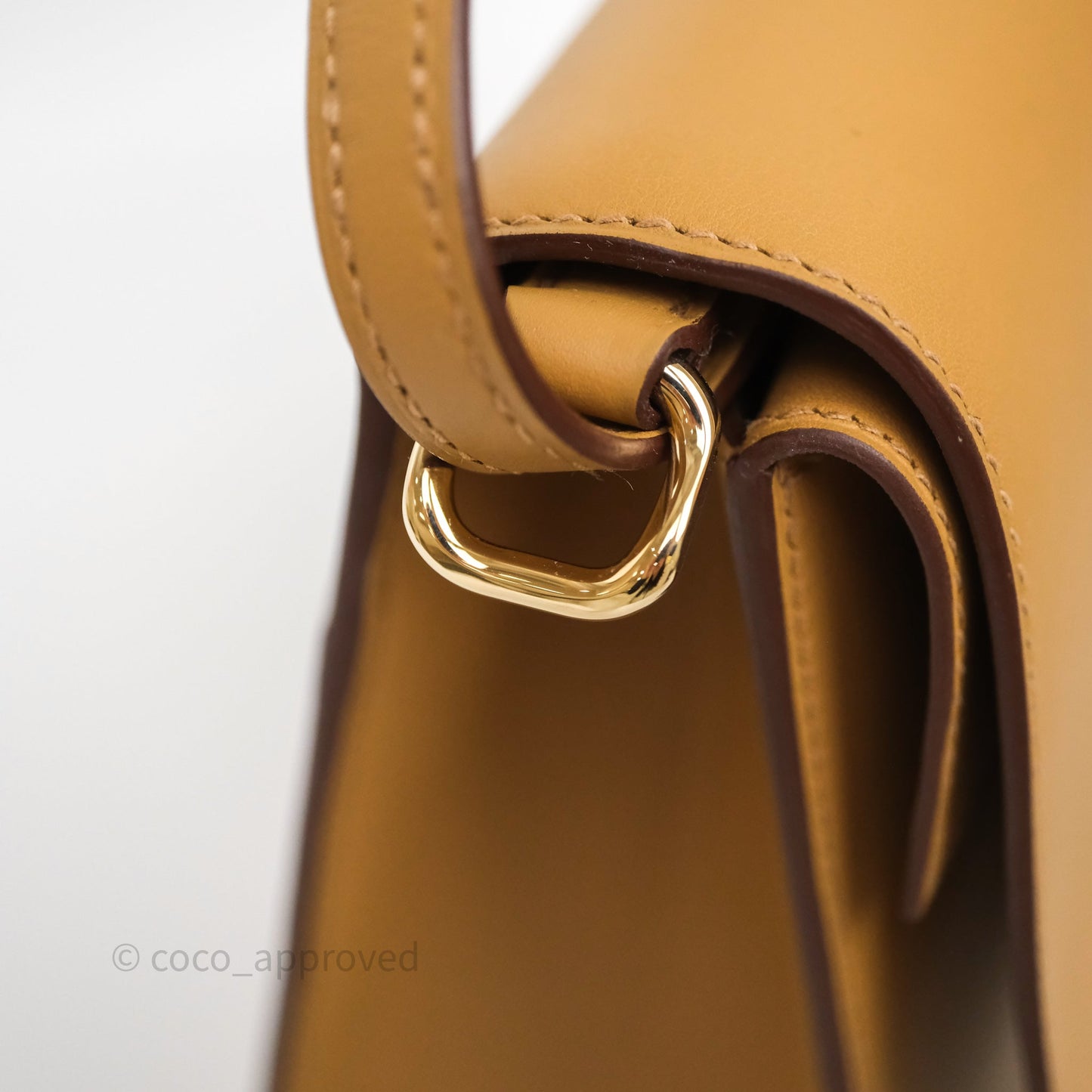 Hermès Boucle Sellier Bag Biscuit 48 Swift Gold Hardware