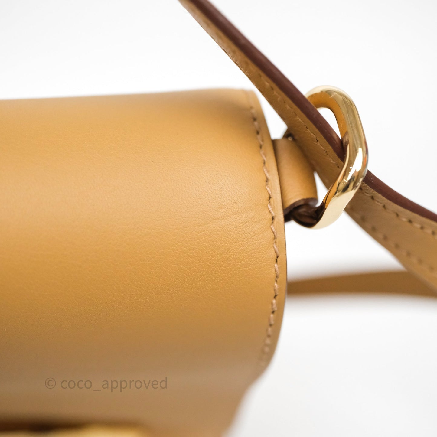 Hermès Boucle Sellier Bag Biscuit 48 Swift Gold Hardware
