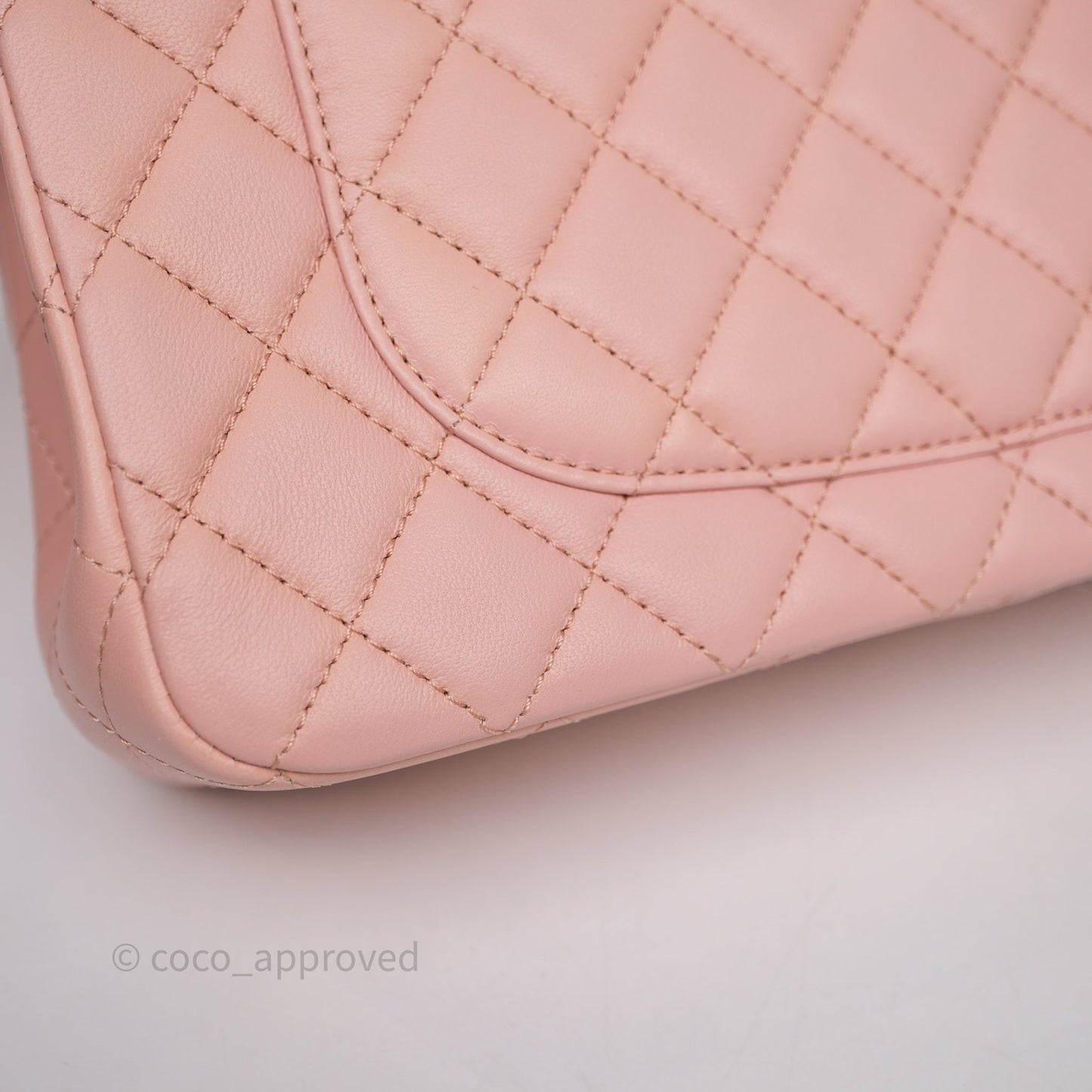 Chanel Quilted Flap Bag With Camellia Adjustable Lambskin Pink Aged Gold Hardware