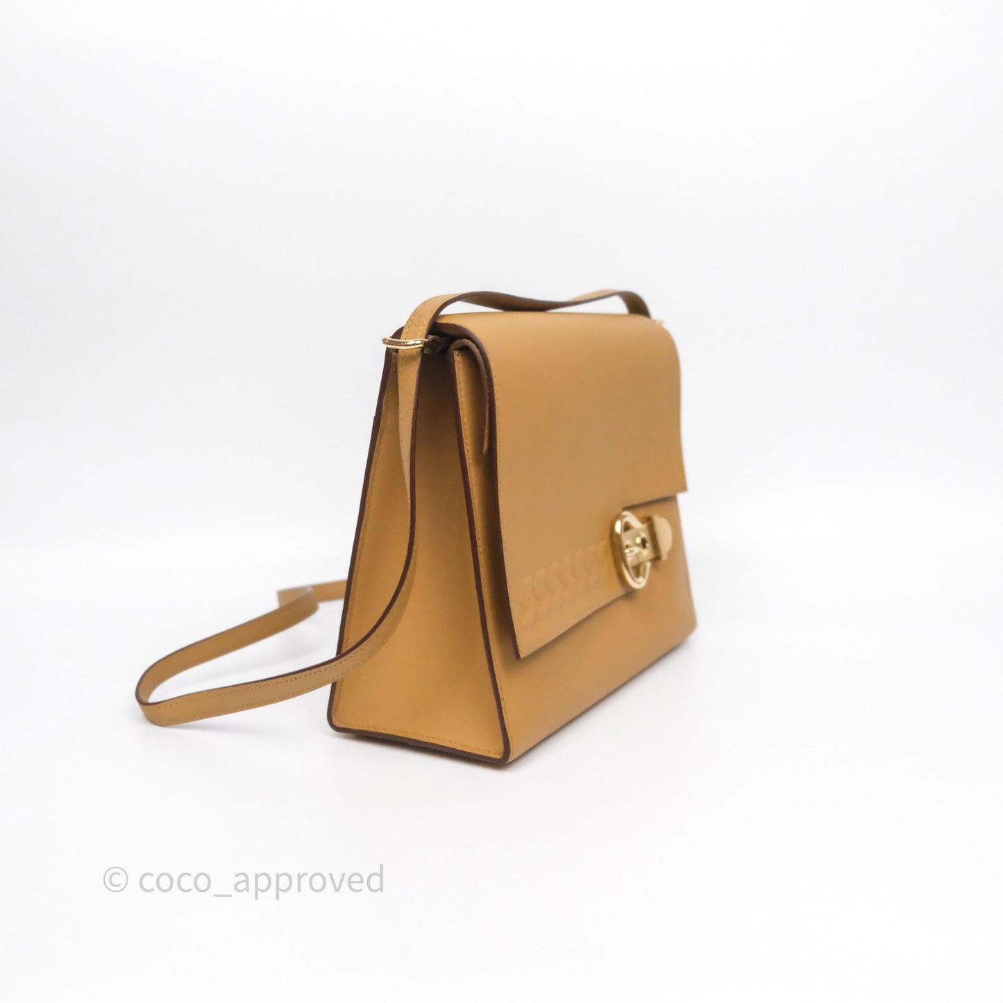 Hermès Boucle Sellier Bag Biscuit 48 Swift Gold Hardware
